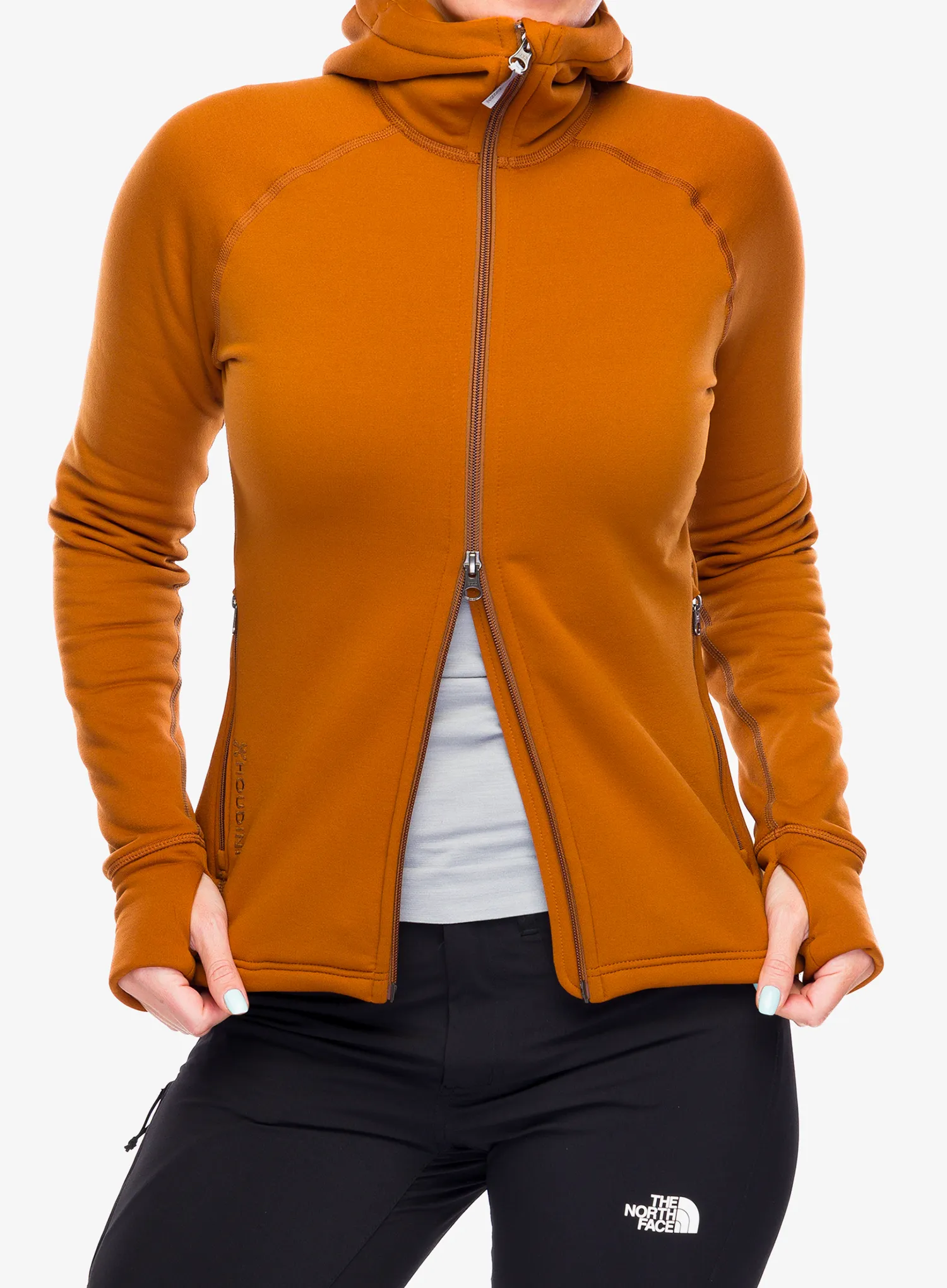 Dámská fleecová mikina s kapucí Houdini Power Houdi - cinnamon brown