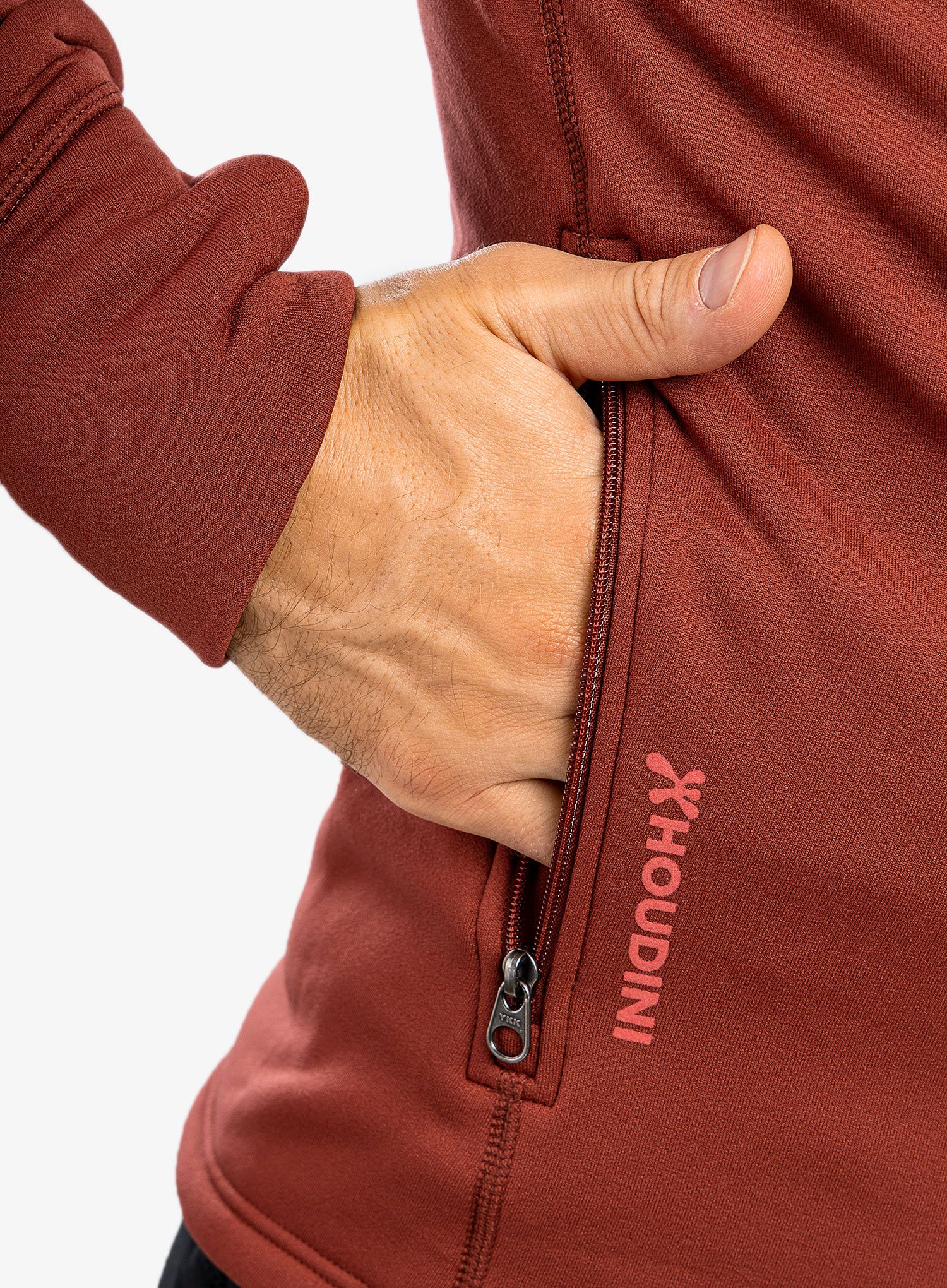 Fleece mikina pánská Houdini Power Houdi - deep red