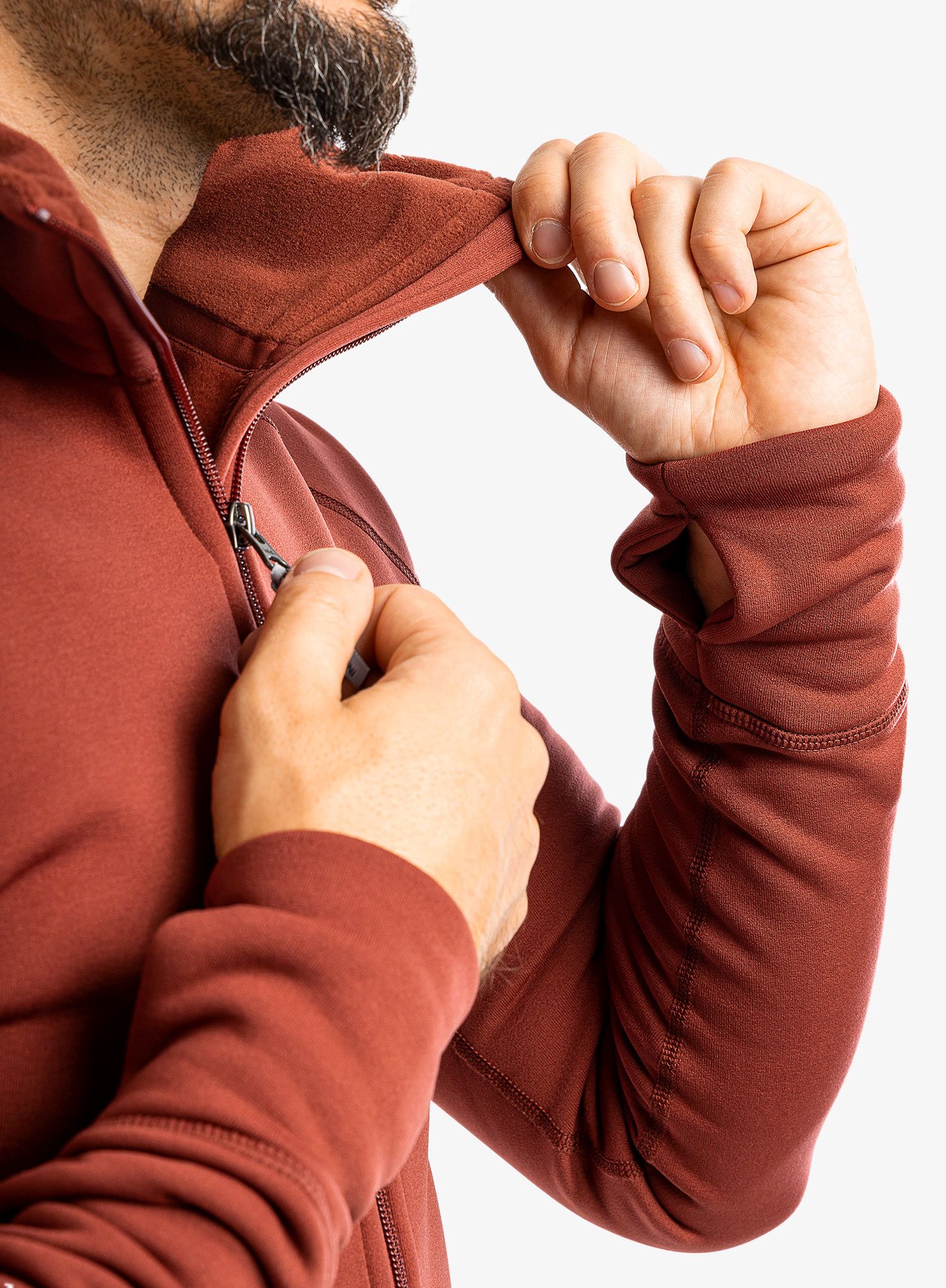Fleece mikina pánská Houdini Power Houdi - deep red