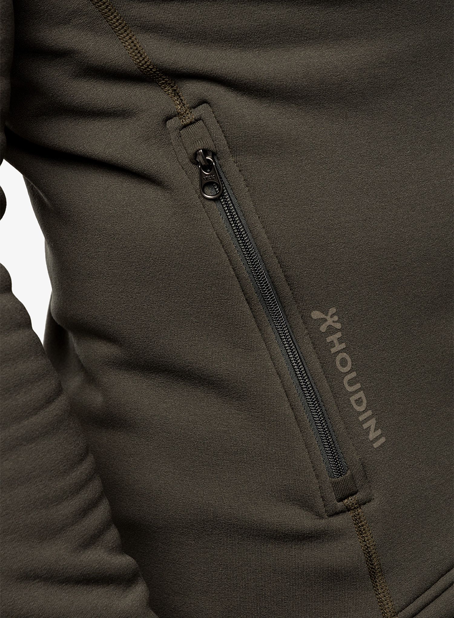 Fleece mikina s kapucí Houdini Power Houdi - green