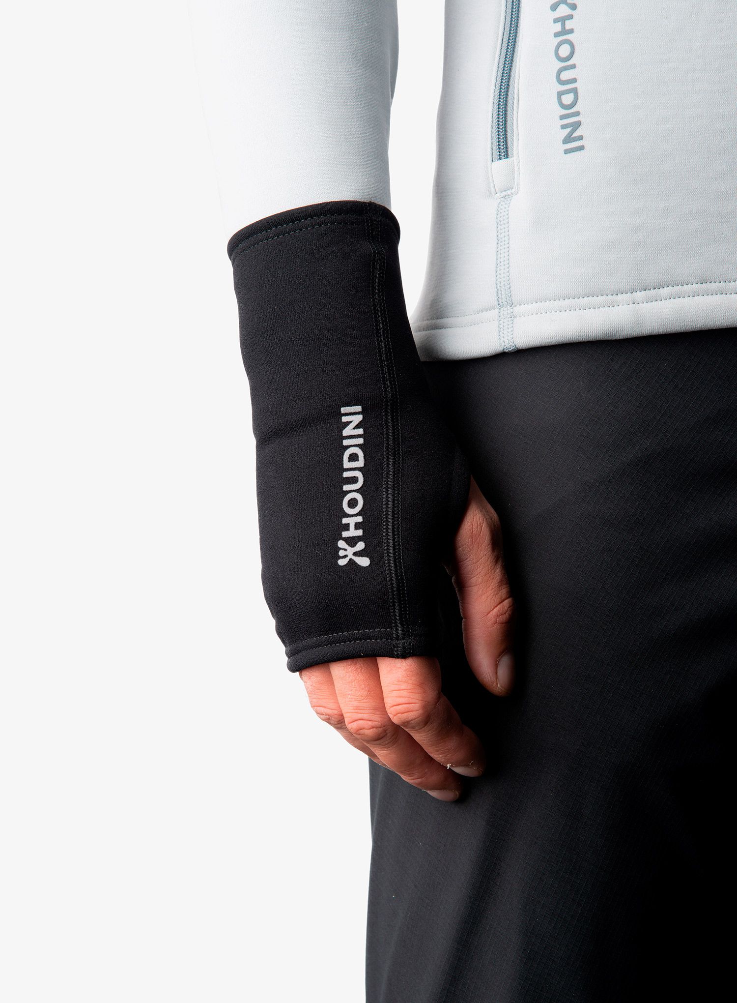 Pánské rukavice bez prstů Houdini Power Wrist Gaiters - true black