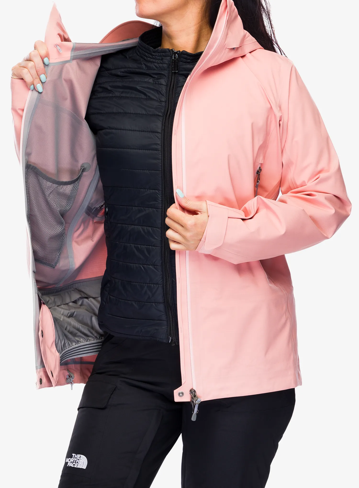 Dámská nepromokavá bunda s membránou Houdini Ride Jacket - pow pink