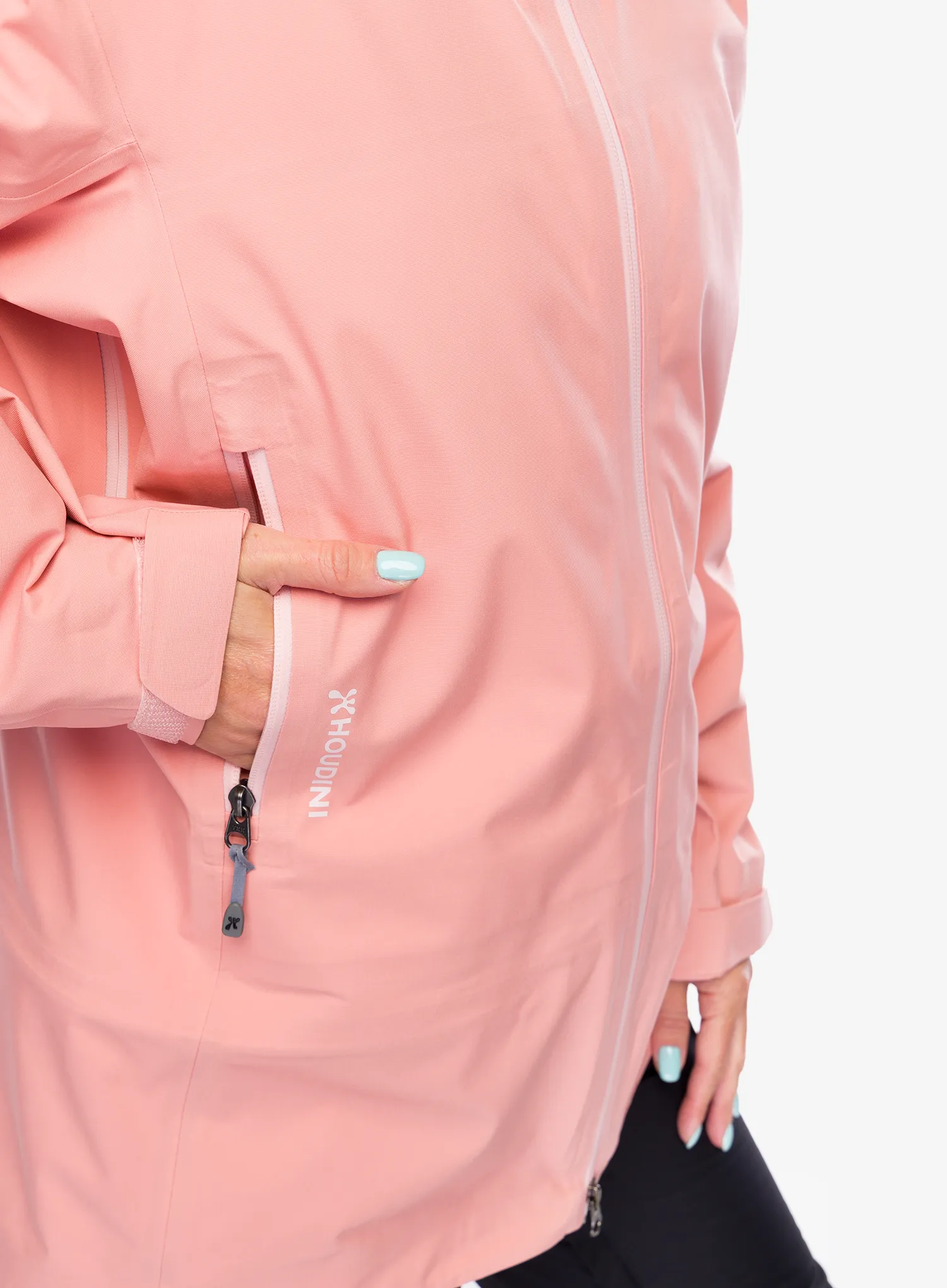 Dámská nepromokavá bunda s membránou Houdini Ride Jacket - pow pink