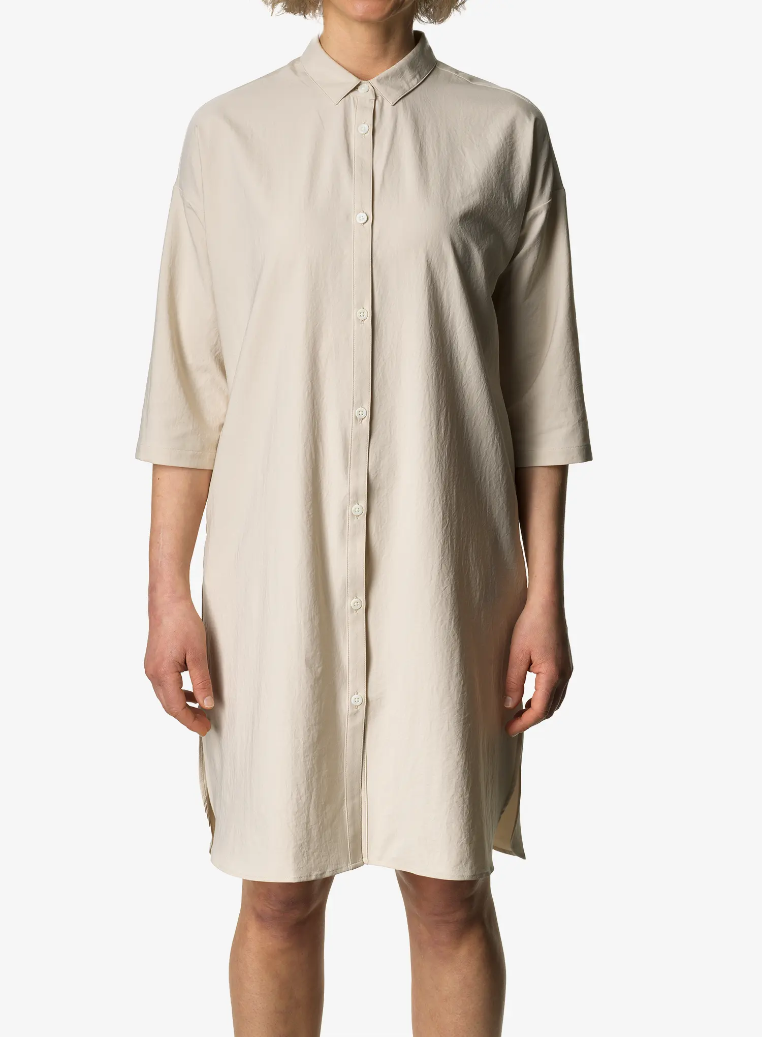 Turistické šaty Houdini Route Shirt Dress - foggy mountain