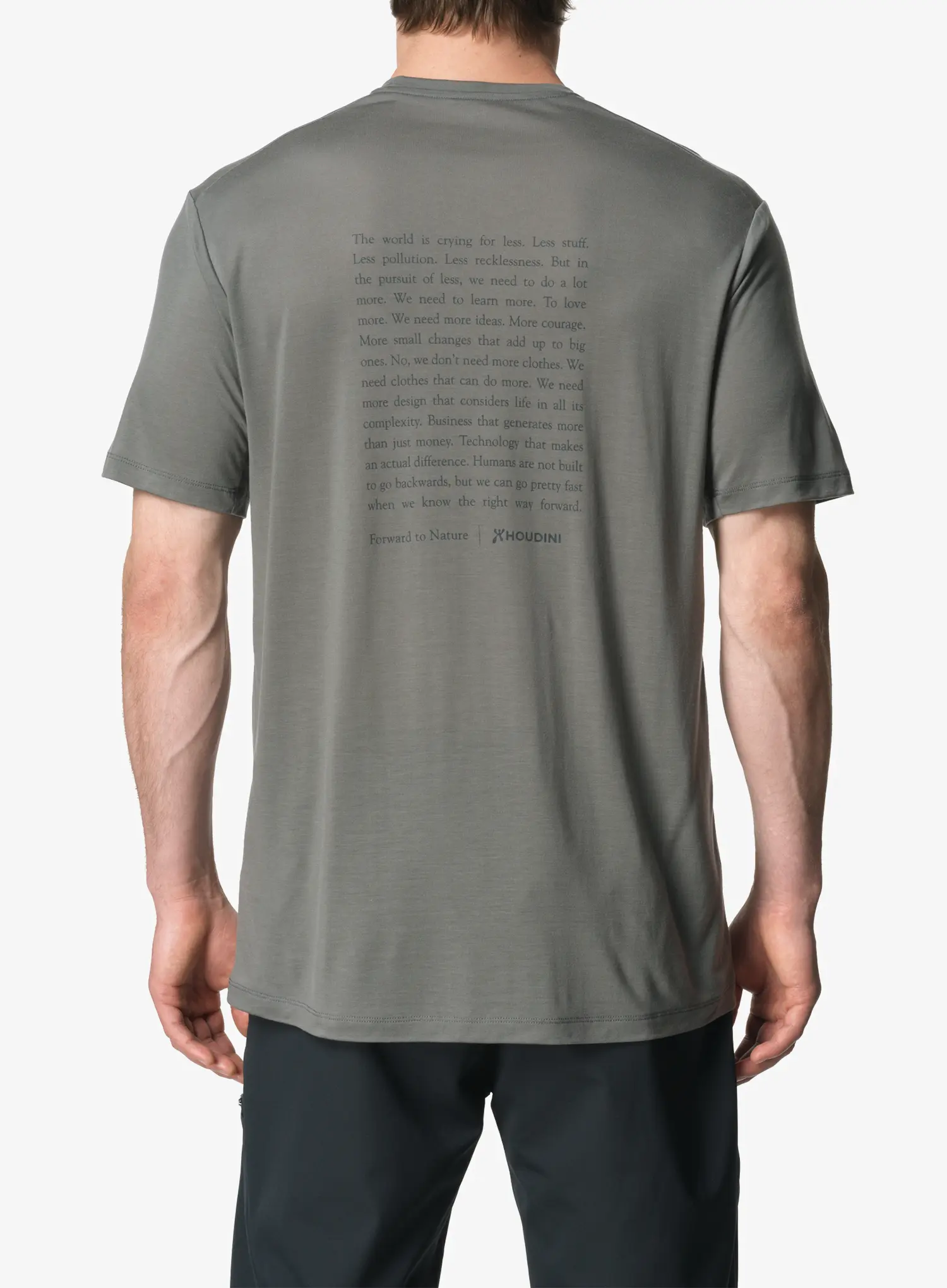 Tričko Houdini Tree Message Tee - greenness/ftn mani
