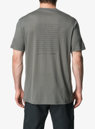 Tričko Houdini Tree Message Tee - greenness/ftn mani