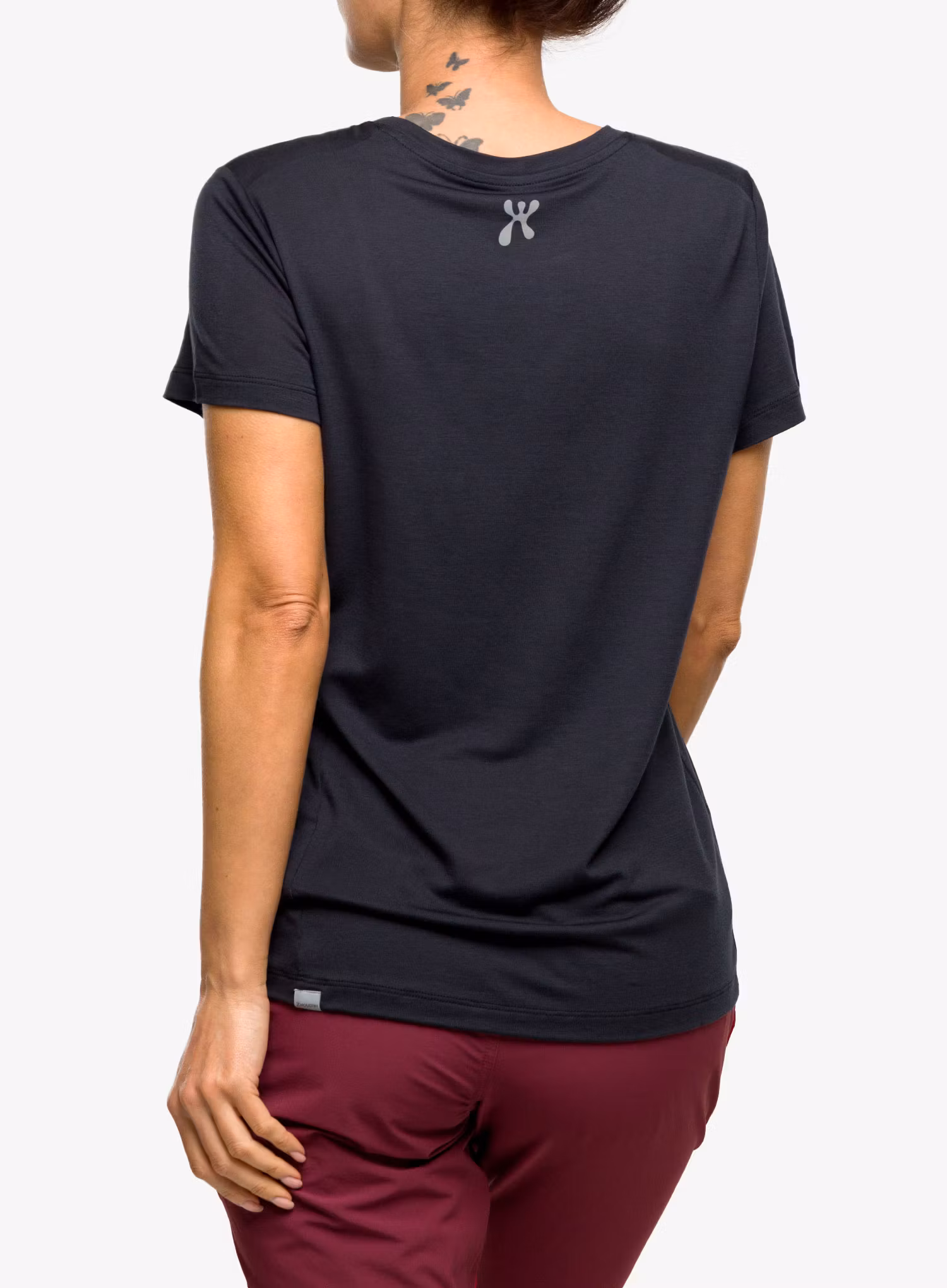 Dámské tričko Houdini Tree Message Tee - true black/reconnect