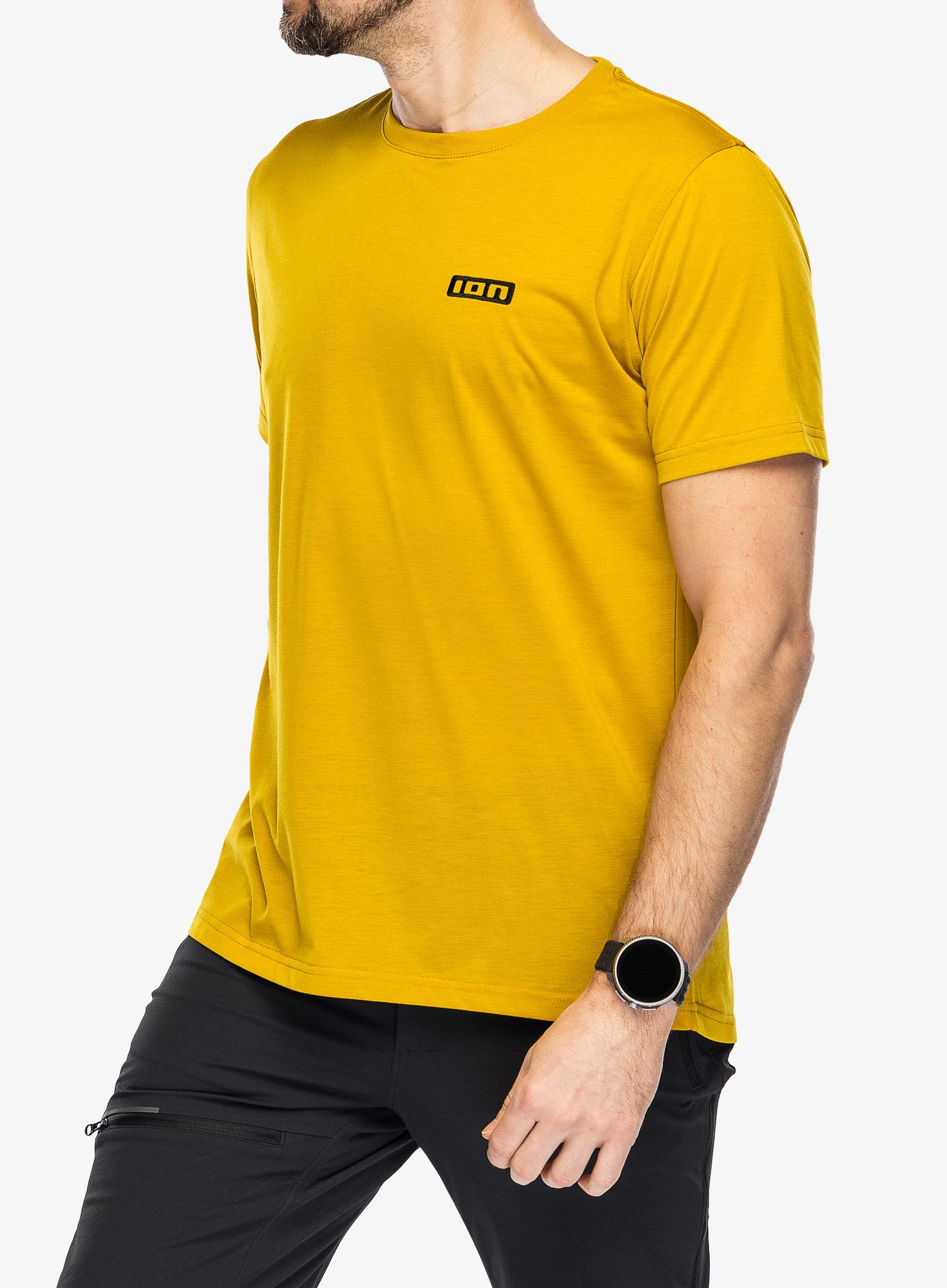 Cyklistické triko ION Logo SS DR - dark/amber