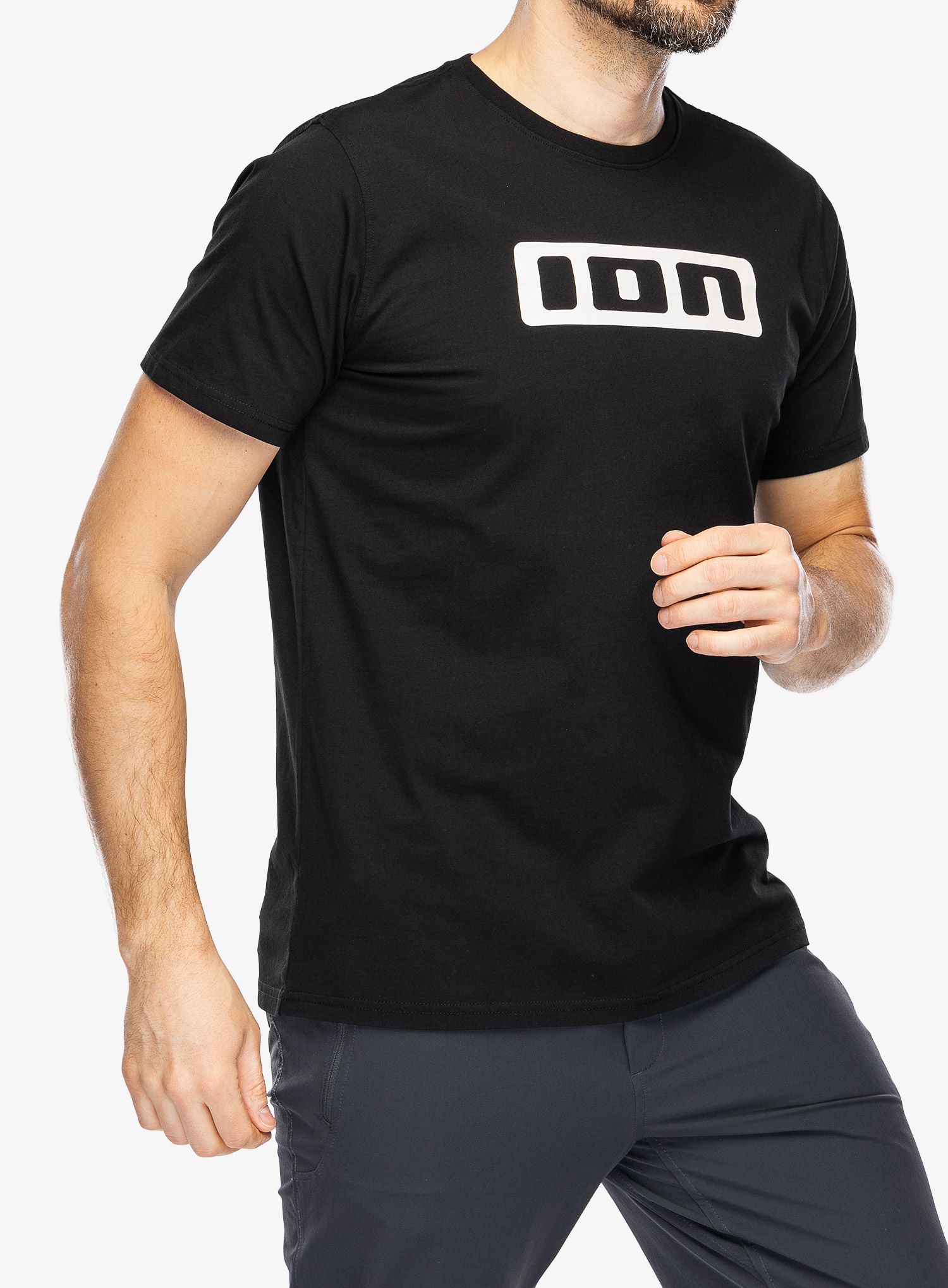 Bavlněné tričko ION Logo SS - black