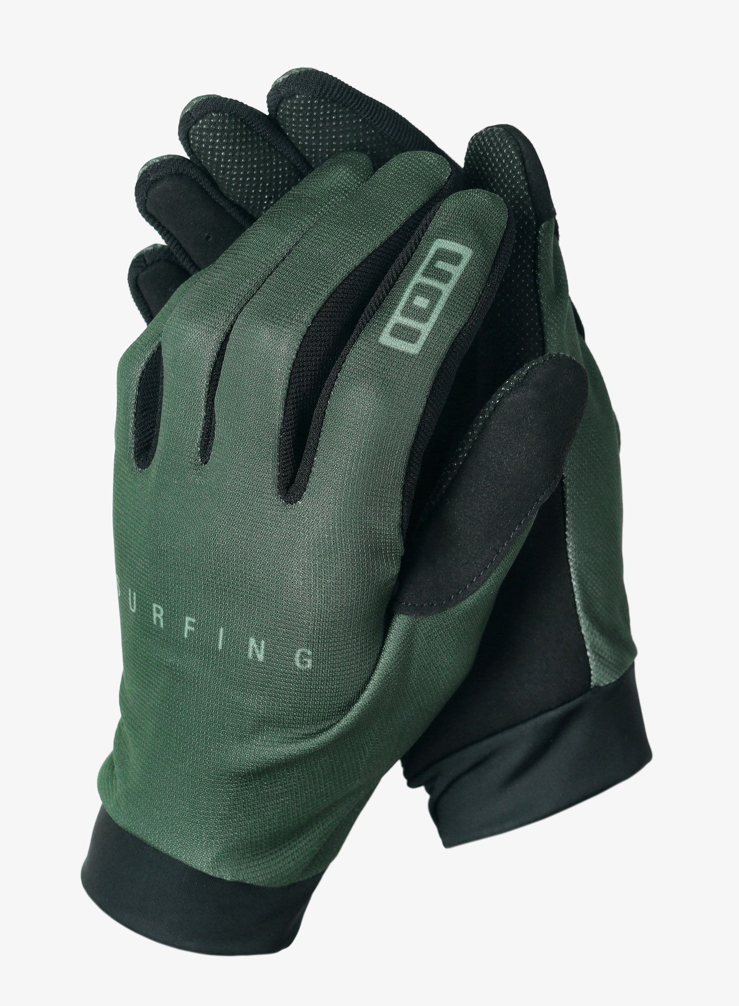 Rukavice na kolo ION Logo - forest green