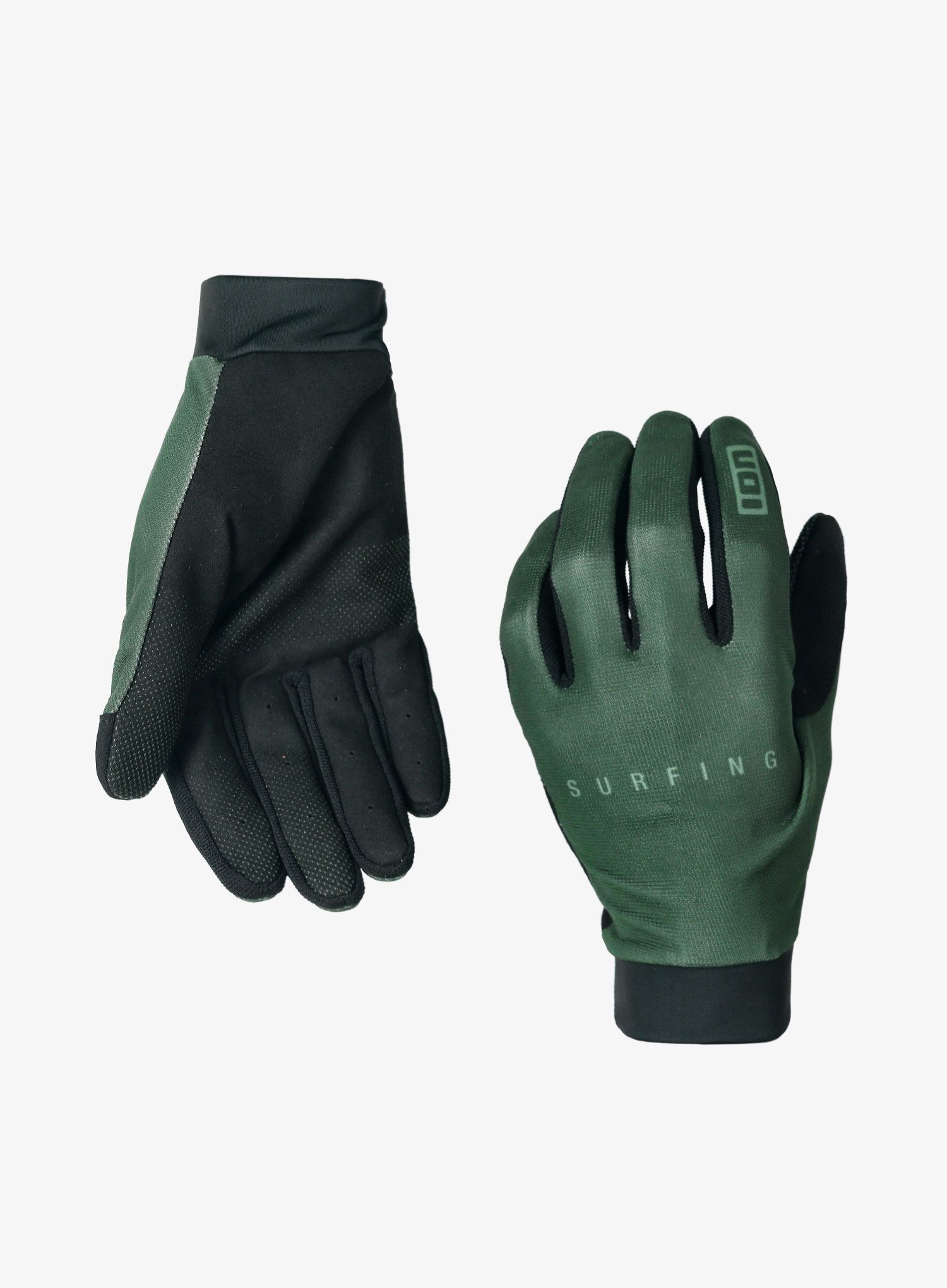 Rukavice na kolo ION Logo - forest green