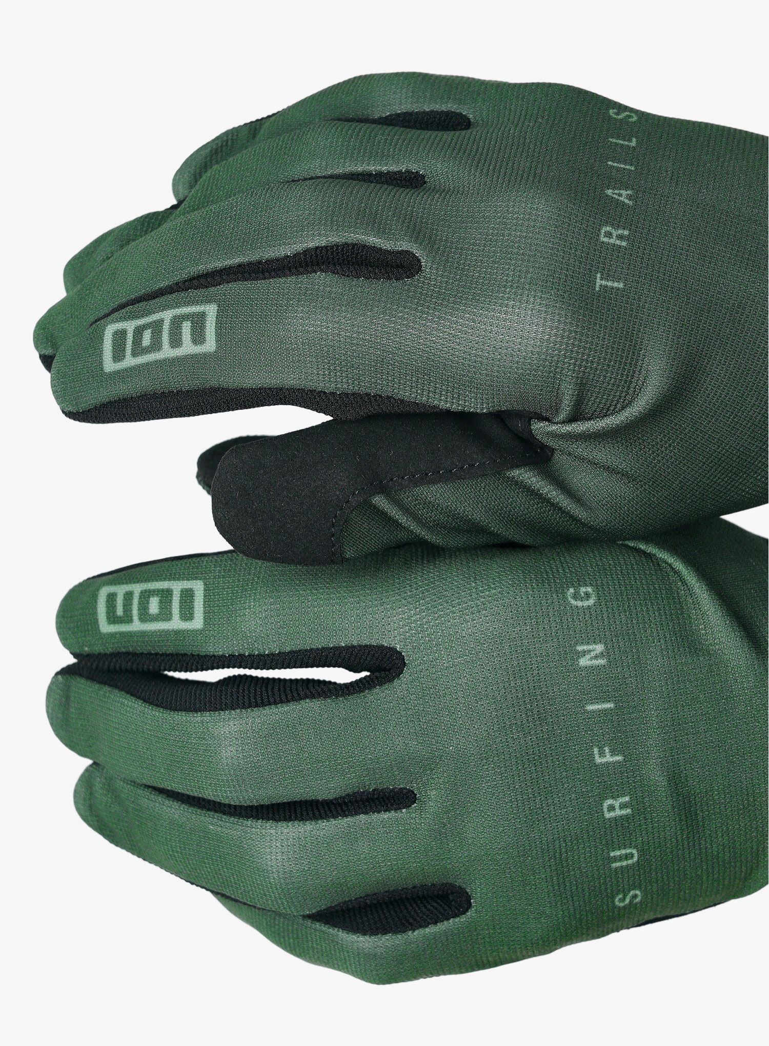 Rukavice na kolo ION Logo - forest green
