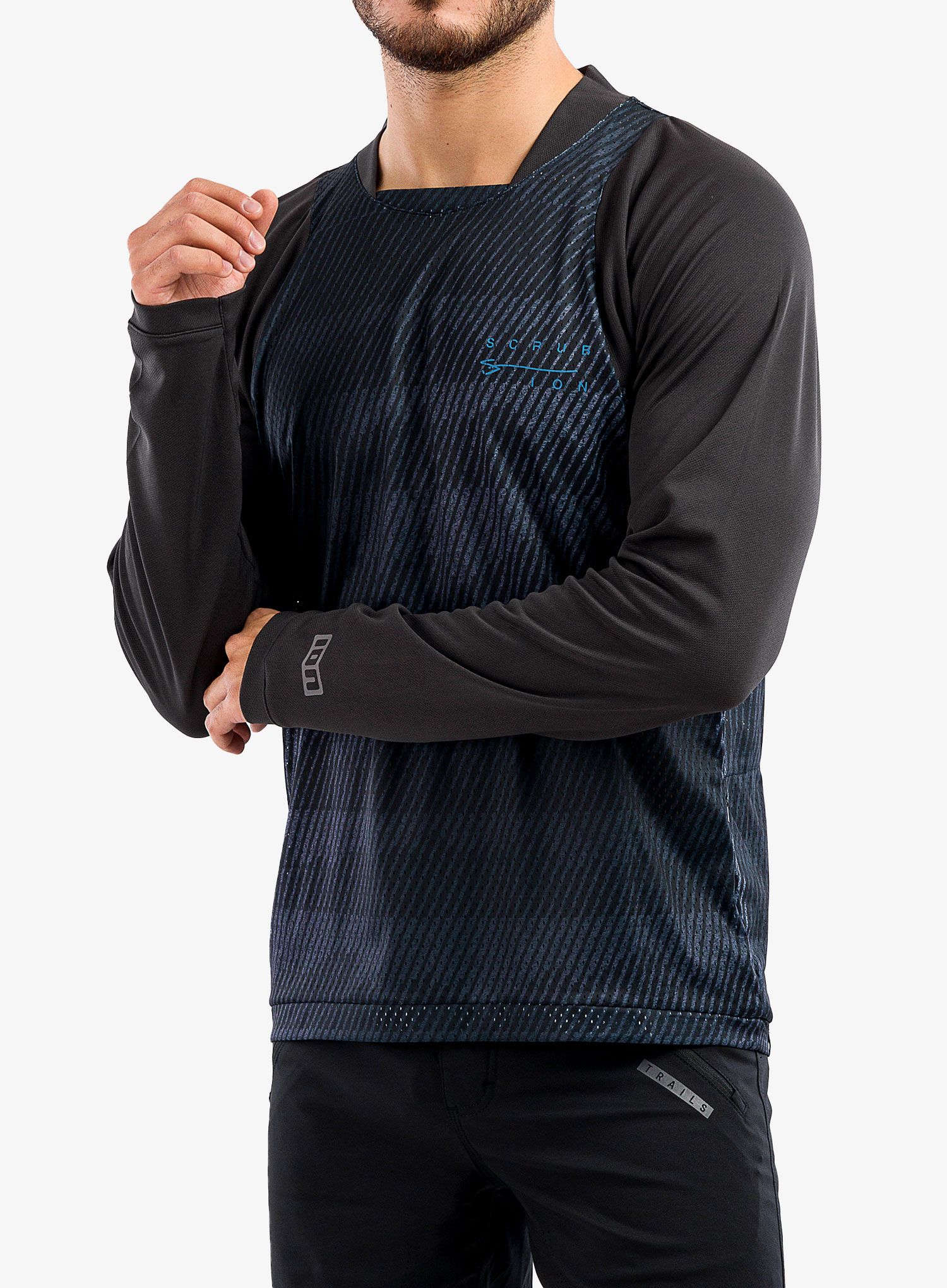 Tričko s dlouhým rukávem ION Scrub L/S - black