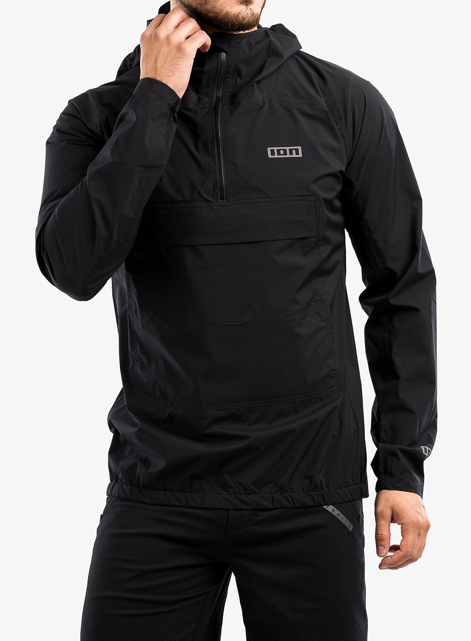 Cyklistická bunda ION Shelter Anorak - black 