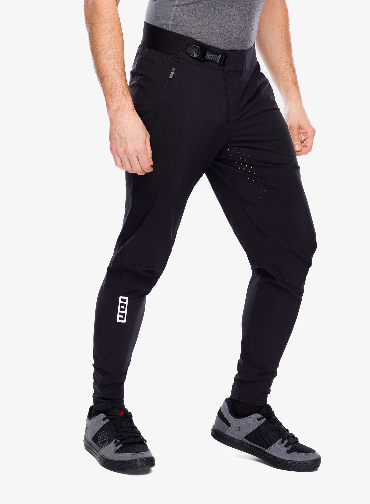 Cyklistické kalhoty ION Tech Logo Pants - black
