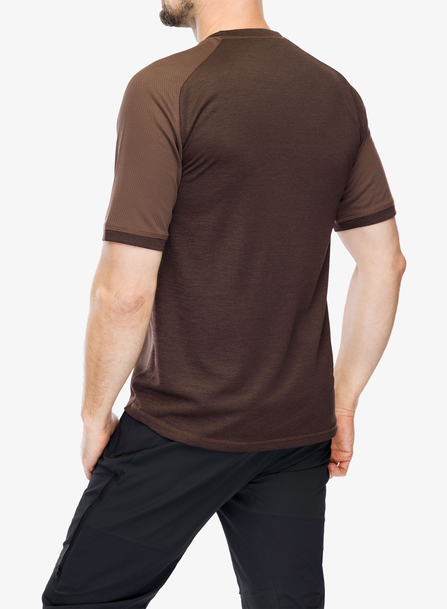 Cyklistické triko ION Tech Logo SS Jersey - dark/pinecone