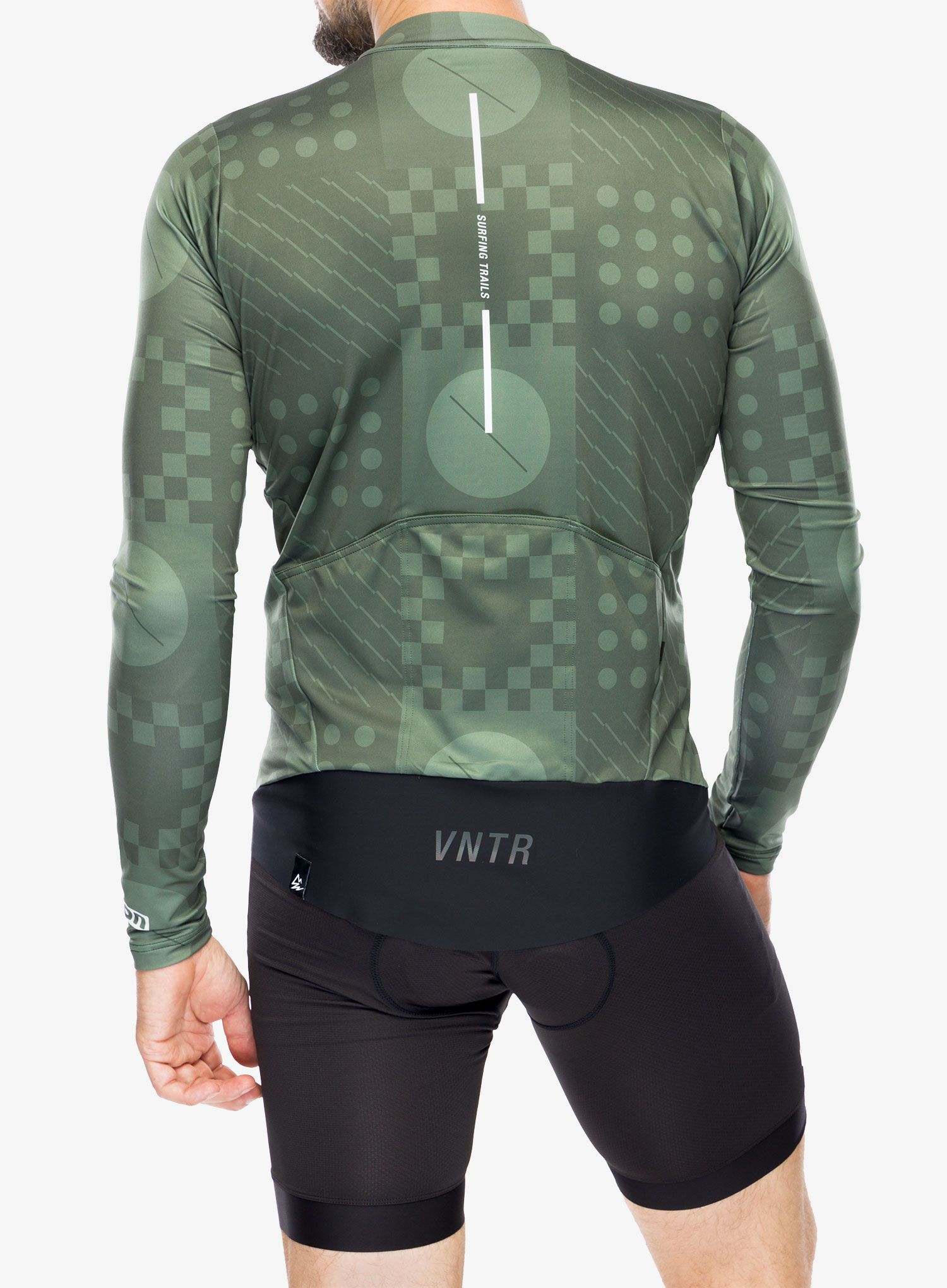 Cyklistická mikina ION VNTR Amp LS - forest/green