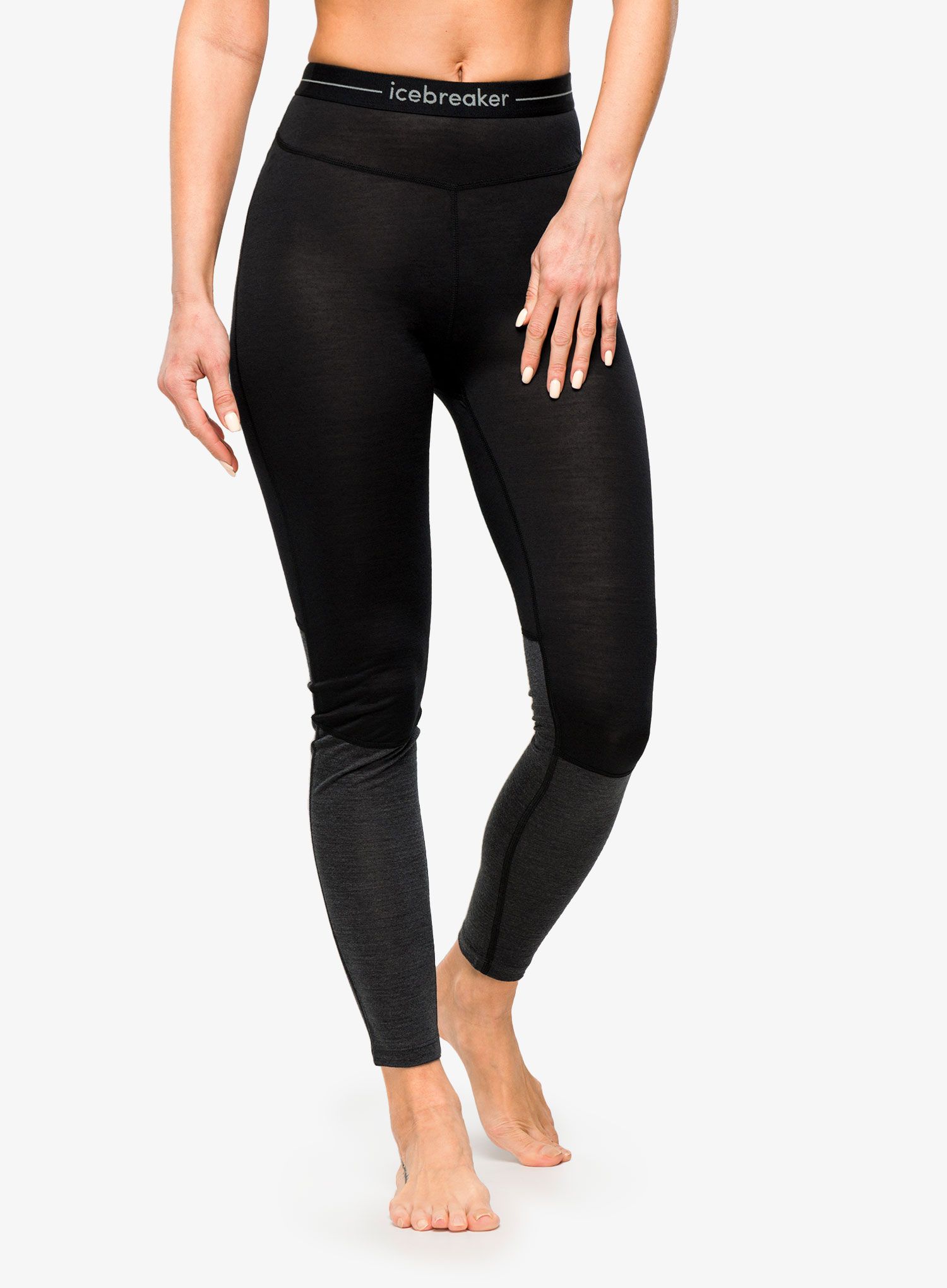 Termolegíny dámské Icebreaker 125 ZoneKnit Leggings - black/jet