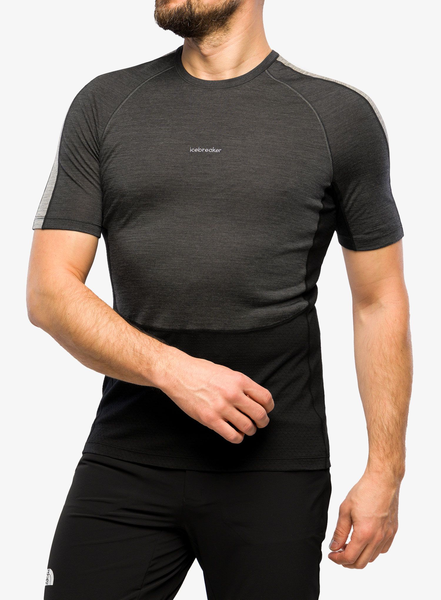 Termotriko Icebreaker 125 ZoneKnit SS Crewe - jet/black