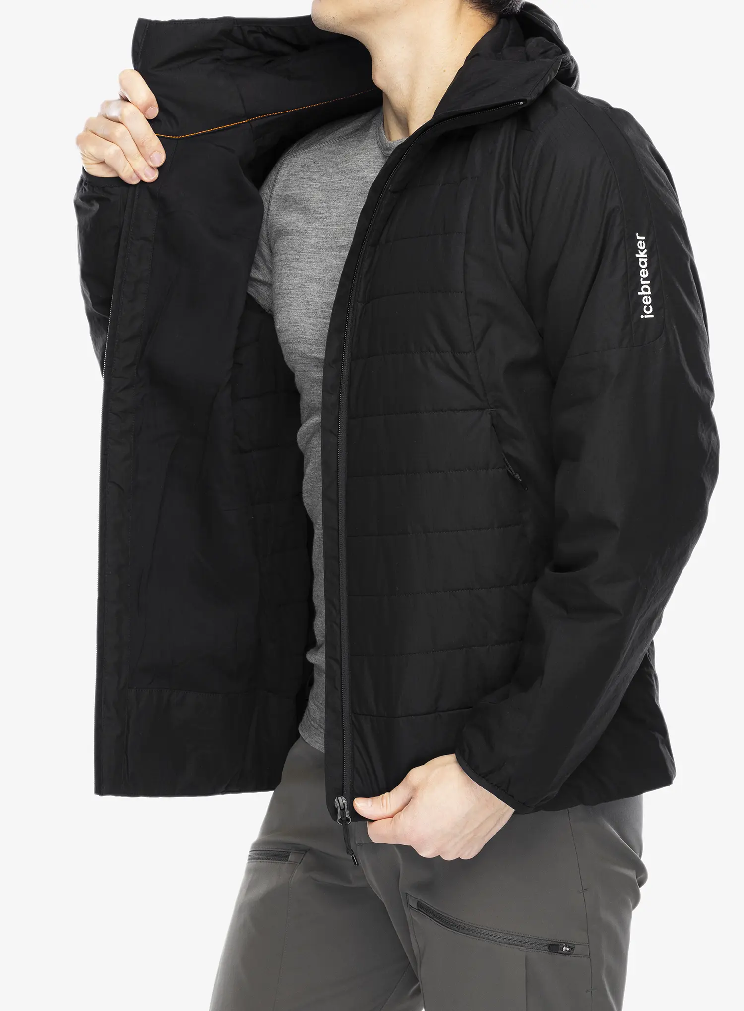 Zateplená bunda Icebreaker 1360 Merino Loft Jacket - black