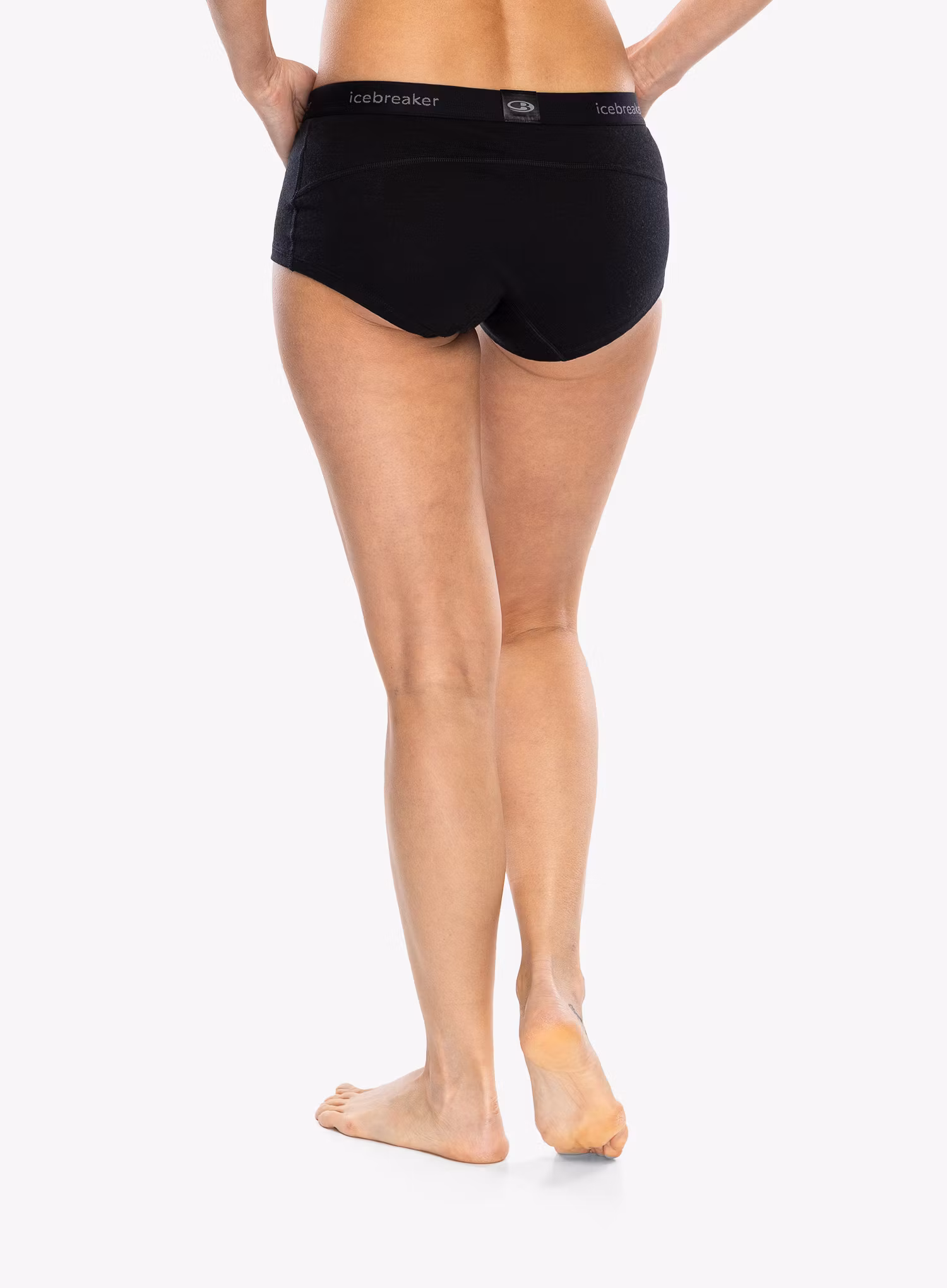 Dámské boxerky Icebreaker 200 Oasis Boy Shorts - black