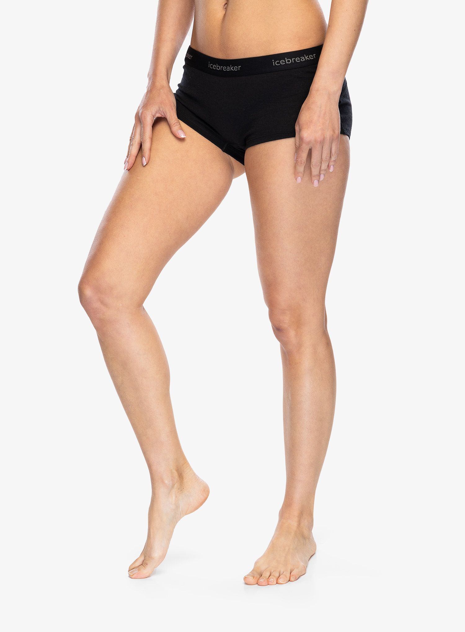Dámské boxerky Icebreaker 200 Oasis Boy Shorts - black