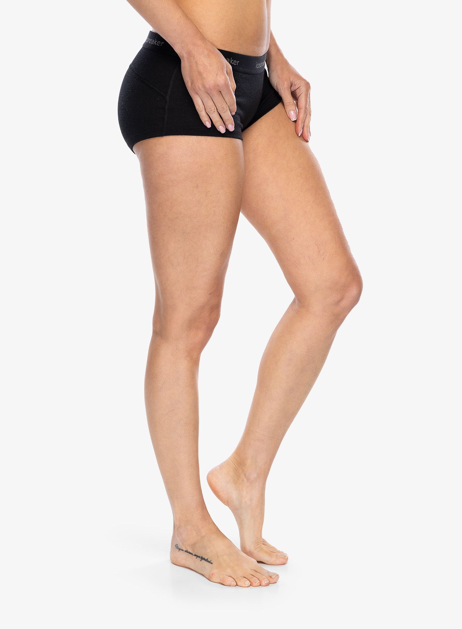 Dámské boxerky Icebreaker 200 Oasis Boy Shorts - black