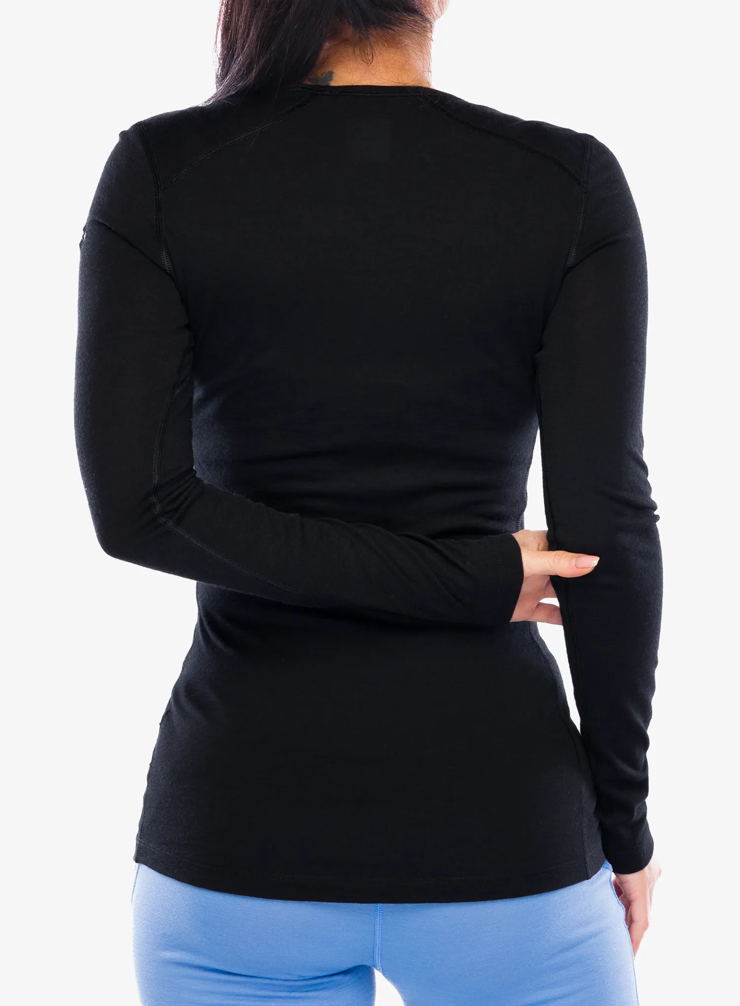 Dámská funkční mikina Icebreaker 200 Oasis LS Scoop - black