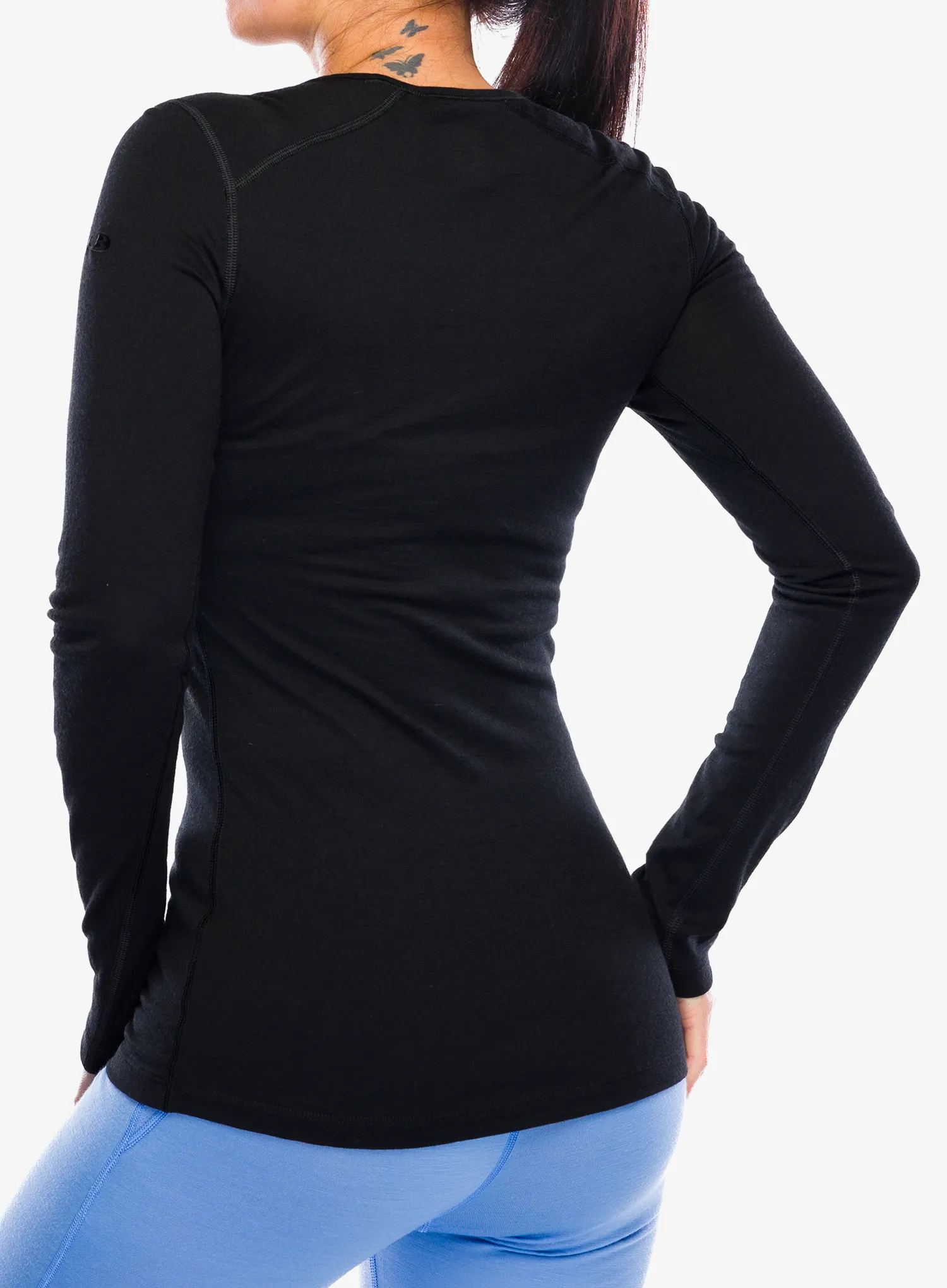 Dámská funkční mikina Icebreaker 200 Oasis LS Scoop - black