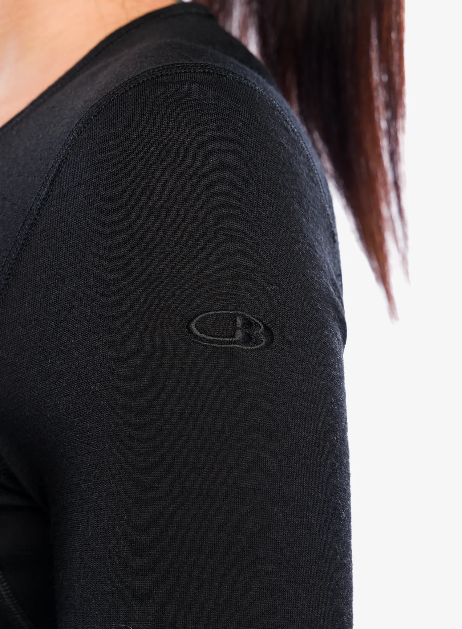 Dámská funkční mikina Icebreaker 200 Oasis LS Scoop - black