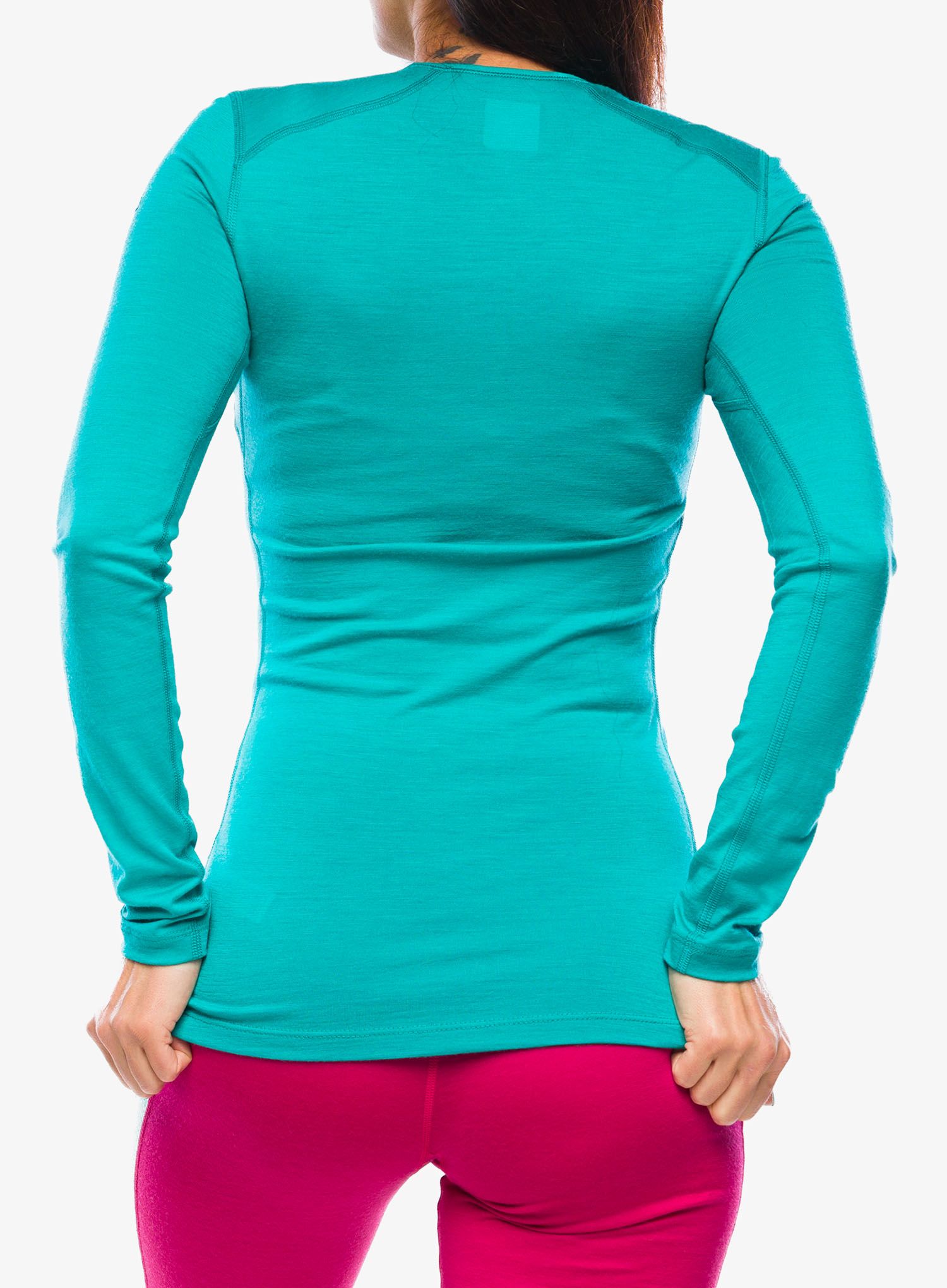 Dámská funkční mikina Icebreaker 200 Oasis L/S Crewe - flux green