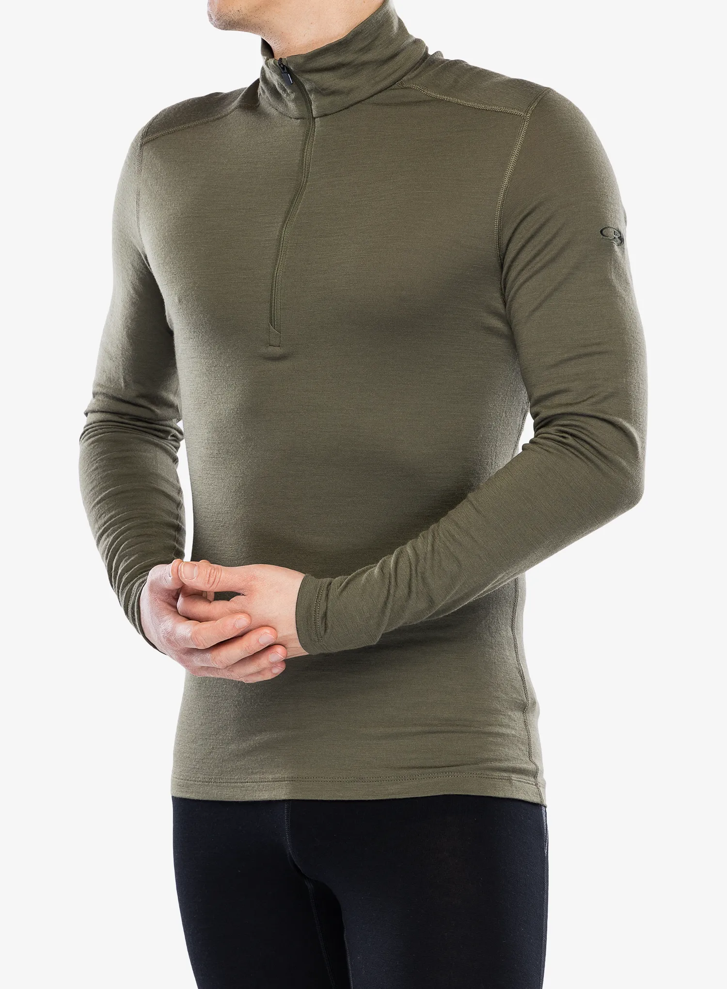 Termální mikina Icebreaker 200 Oasis L/S Half Zip - loden