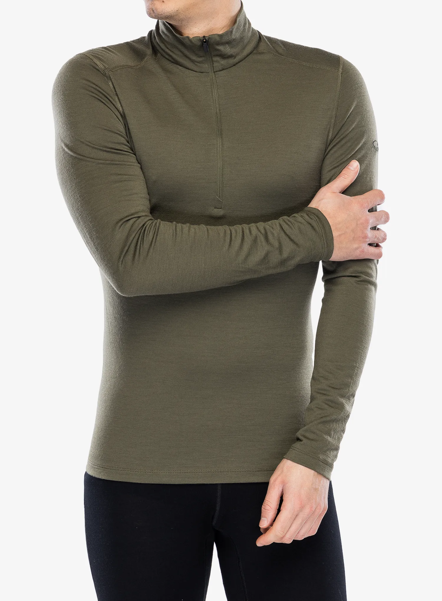 Termální mikina Icebreaker 200 Oasis L/S Half Zip - loden
