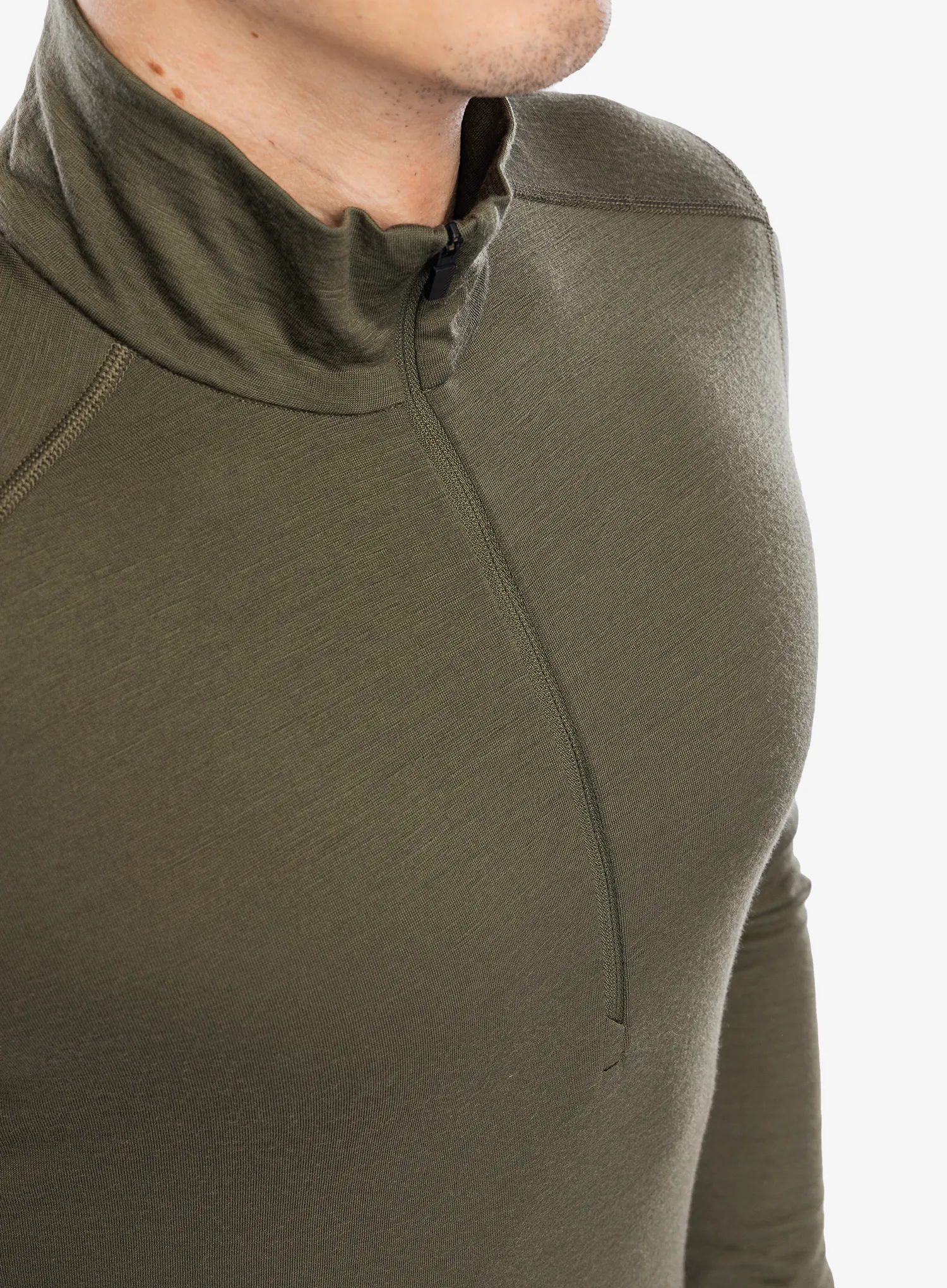 Termální mikina Icebreaker 200 Oasis L/S Half Zip - loden
