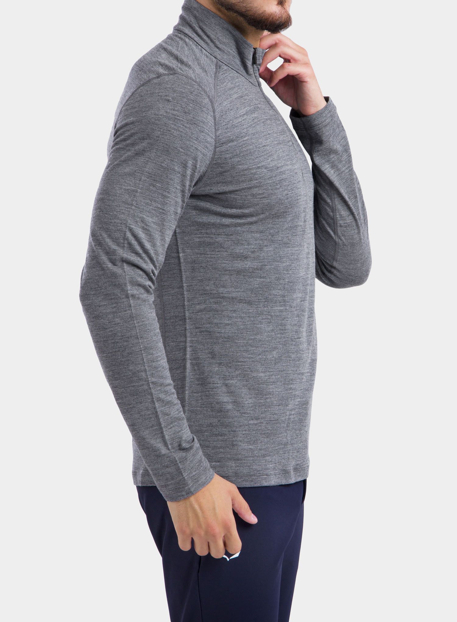 Termální mikina Icebreaker 200 Oasis L/S Half Zip - stone