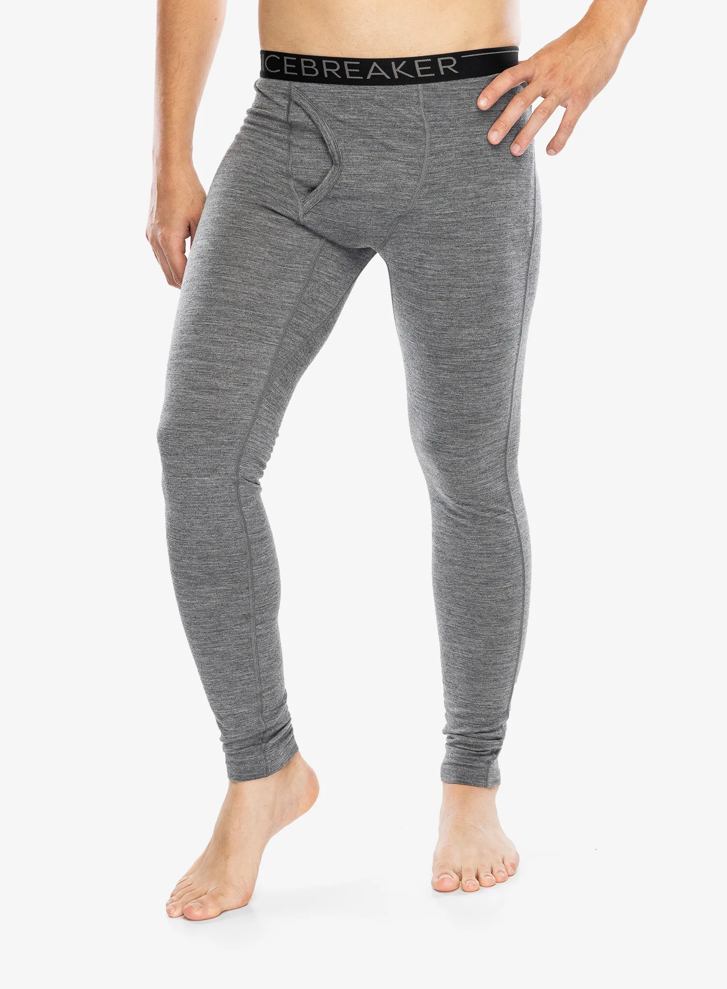 Termolegíny Icebreaker 200 Oasis Leggings W/Fly - gritstone