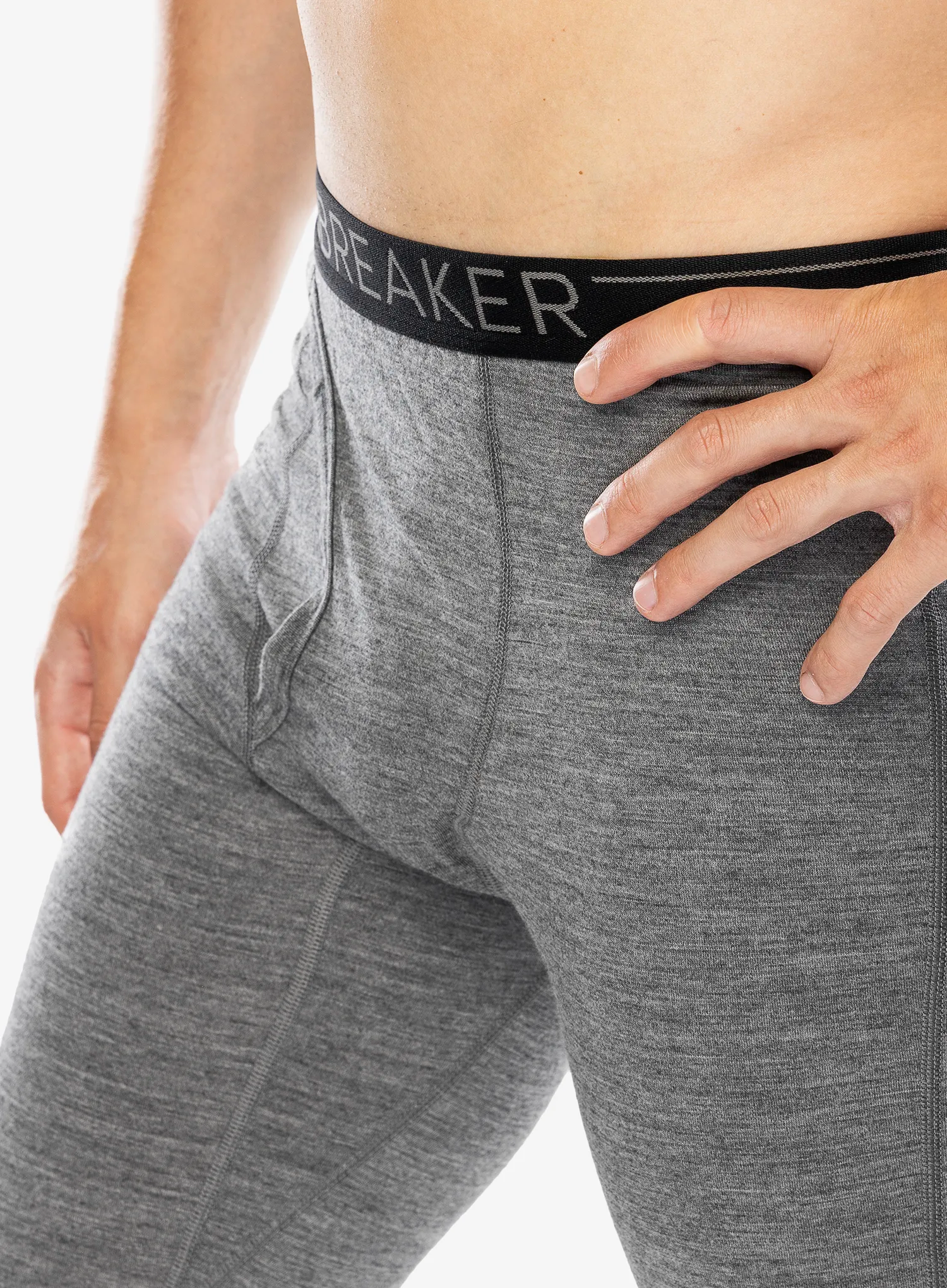 Termolegíny Icebreaker 200 Oasis Leggings W/Fly - gritstone