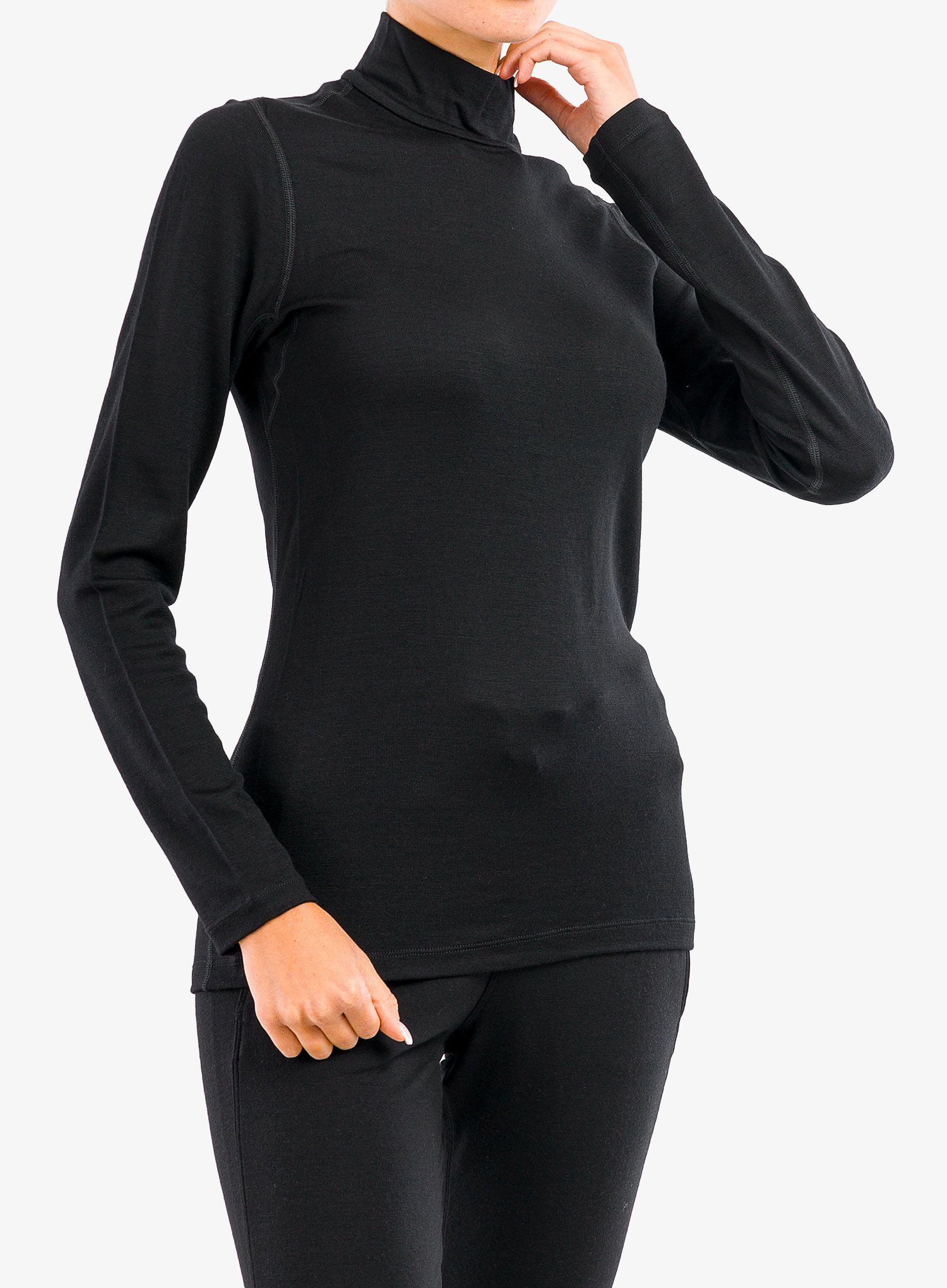 Dámská mikina Icebreaker 260 Tech LS Turtleneck - black