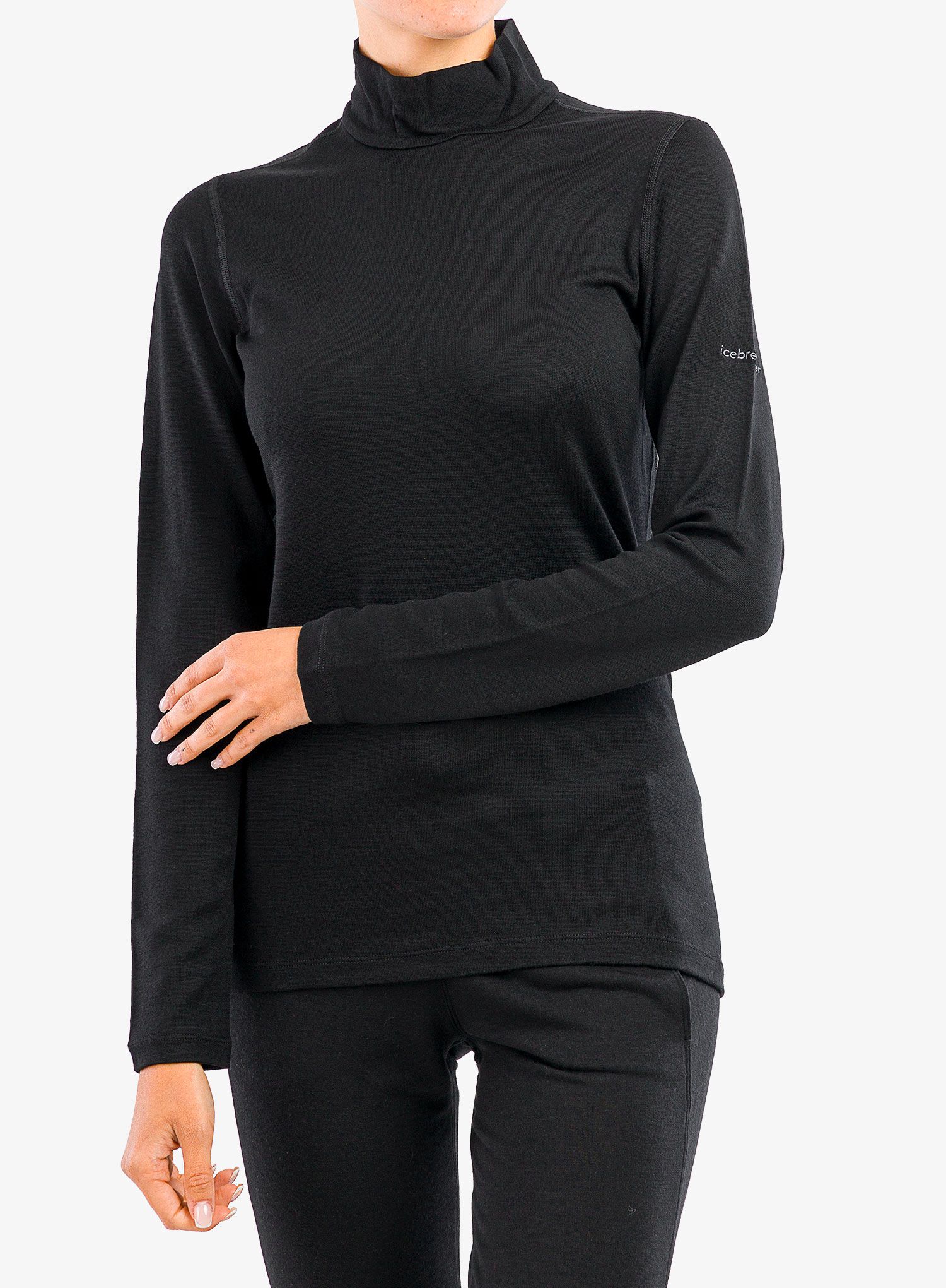 Dámská mikina Icebreaker 260 Tech LS Turtleneck - black