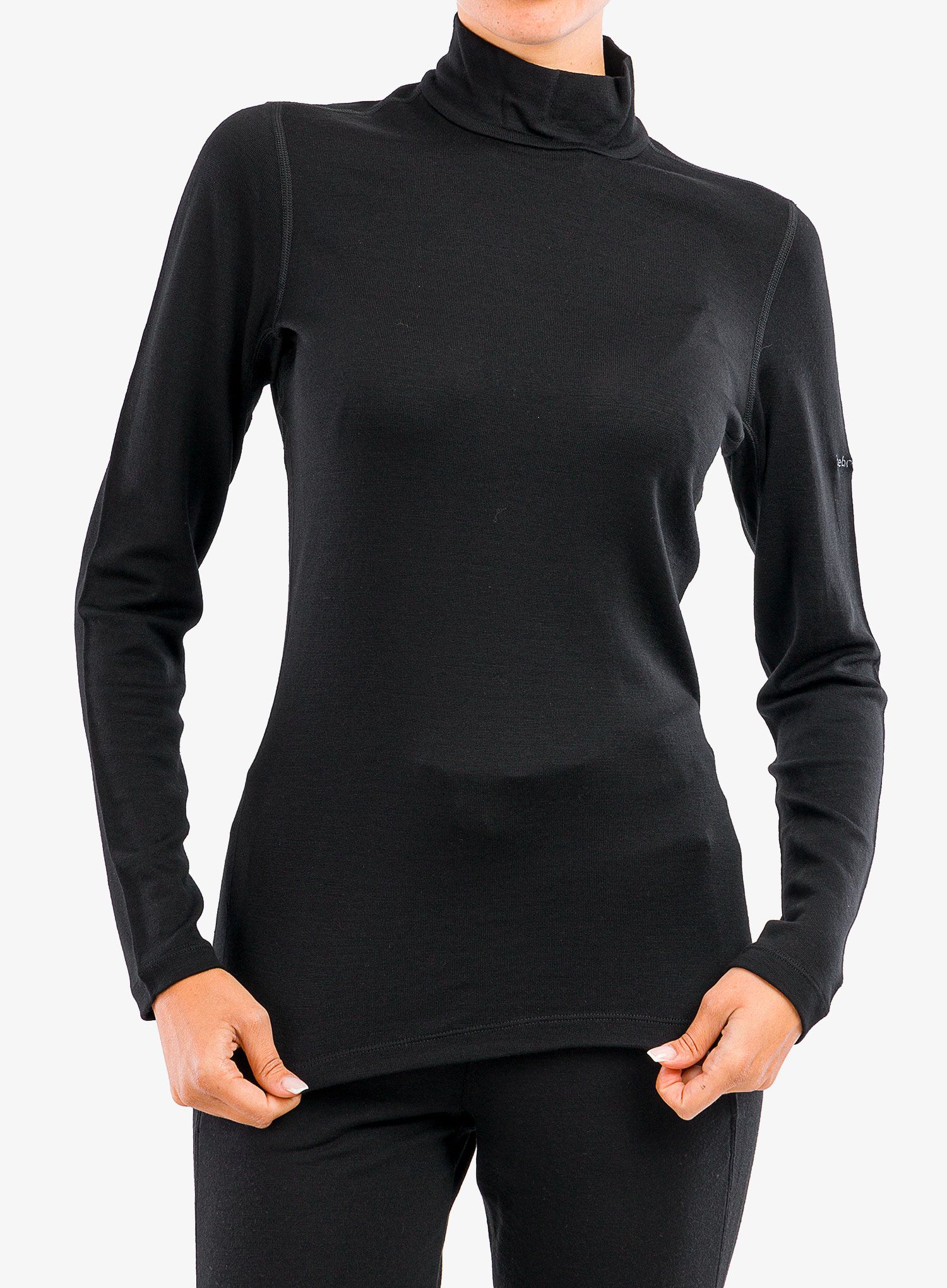 Dámská mikina Icebreaker 260 Tech LS Turtleneck - black
