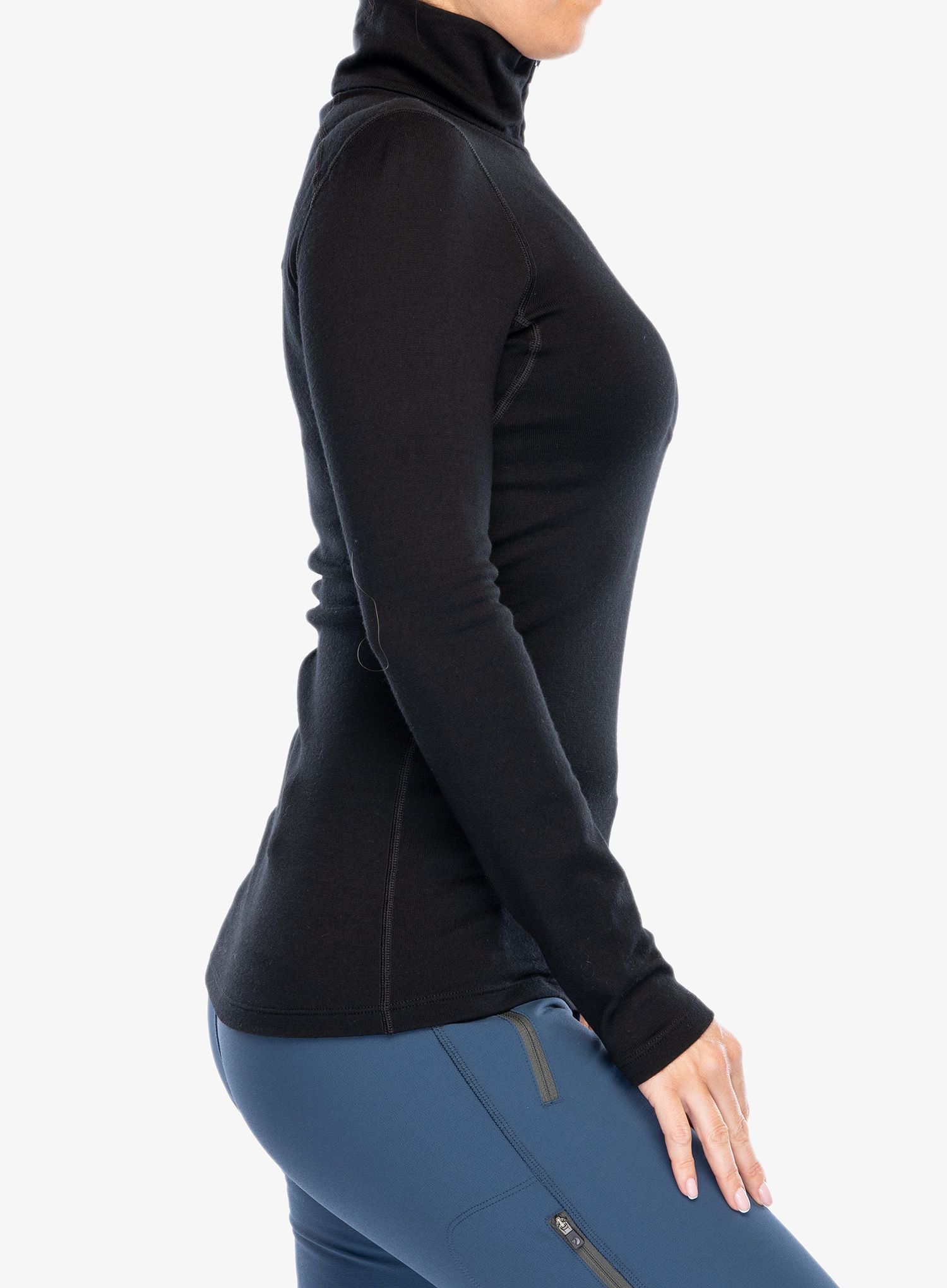 Dámská termální mikina Icebreaker 260 Tech L/S Half Zip - blk