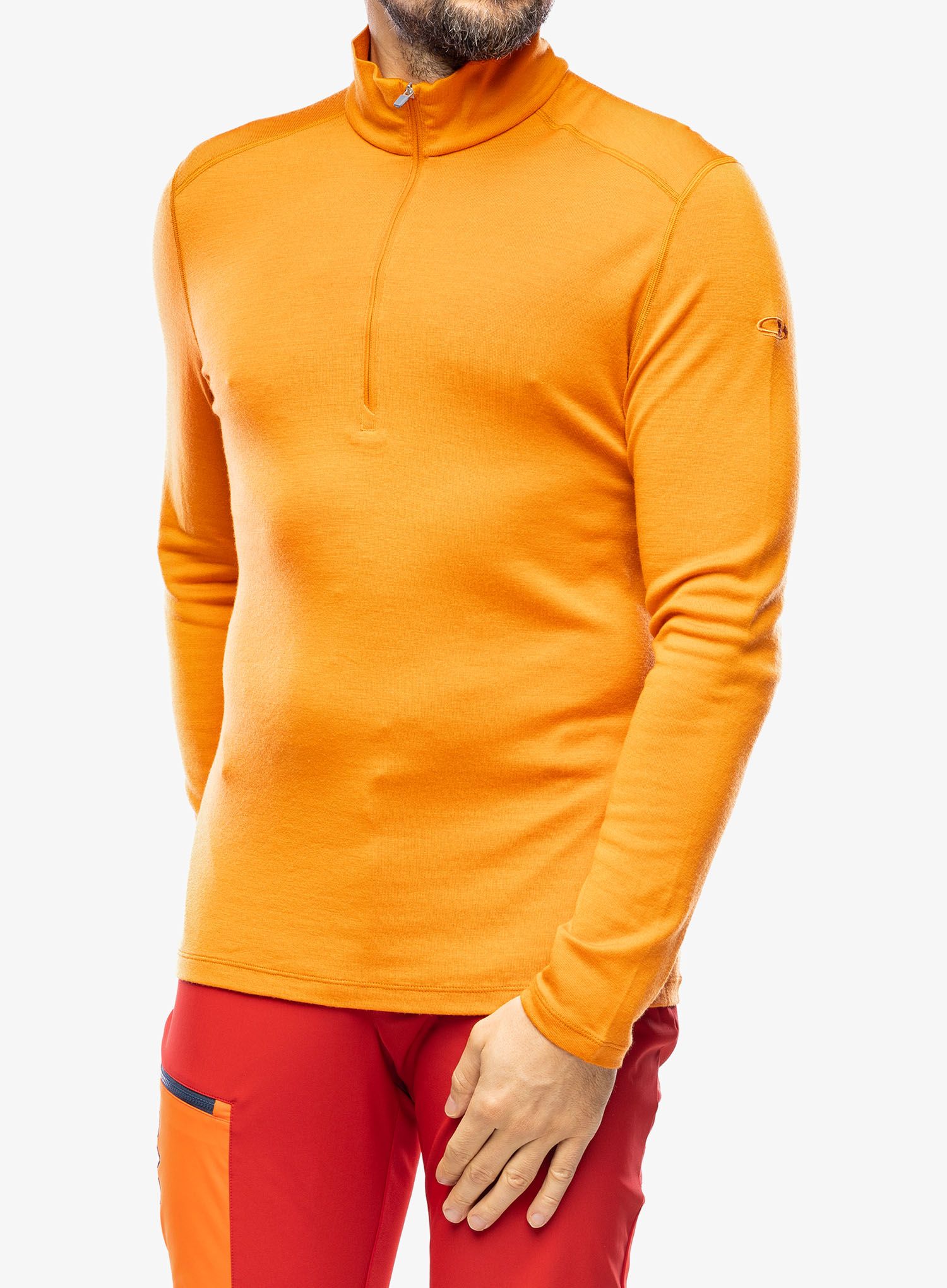 Funkční mikina Icebreaker 260 Tech L/S Half Zip - earth