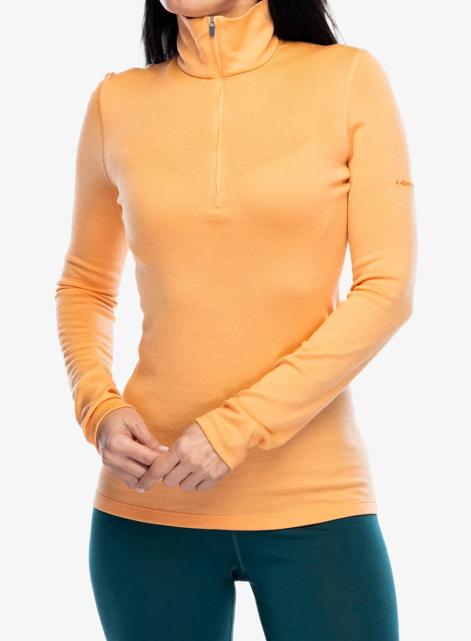 Dámská funkční mikina Icebreaker 260 Tech L/S Half Zip - feldspar