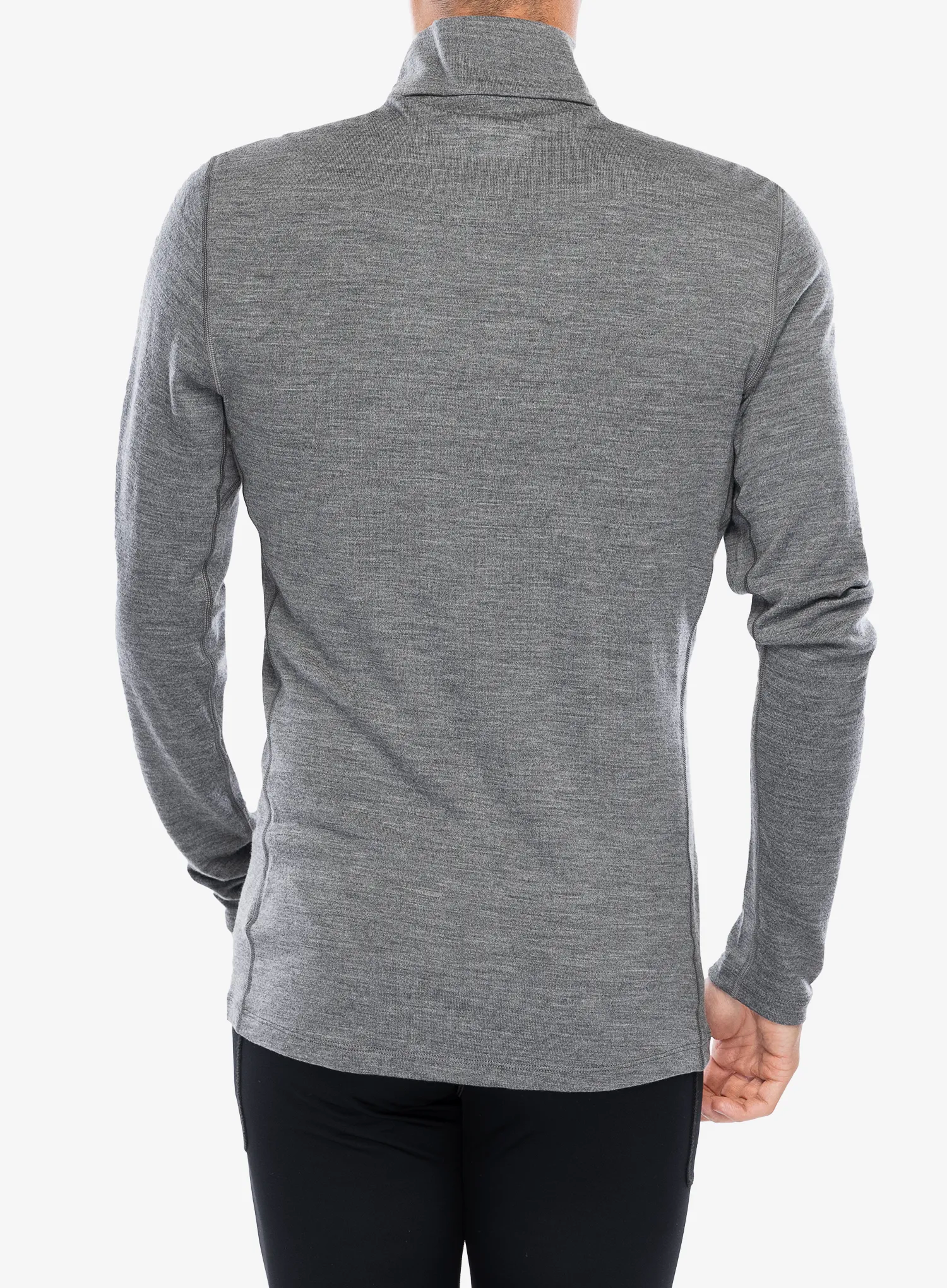 Funkční mikina Icebreaker 260 Tech L/S Half Zip - gritstone hthr