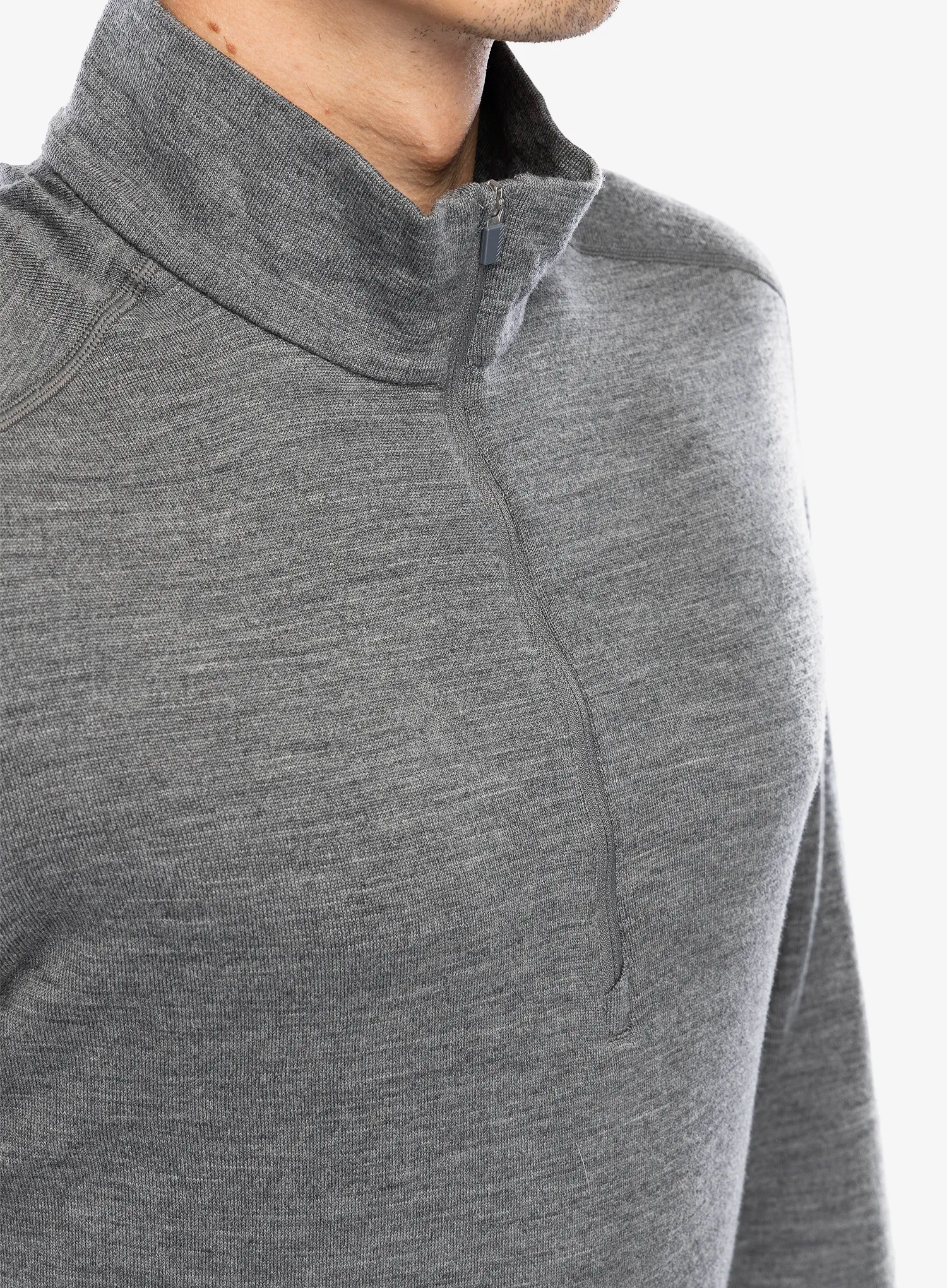 Funkční mikina Icebreaker 260 Tech L/S Half Zip - gritstone hthr
