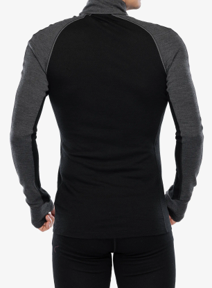 Funkční mikina Icebreaker 260 ZoneKnit LS Half Zip - jet/metro