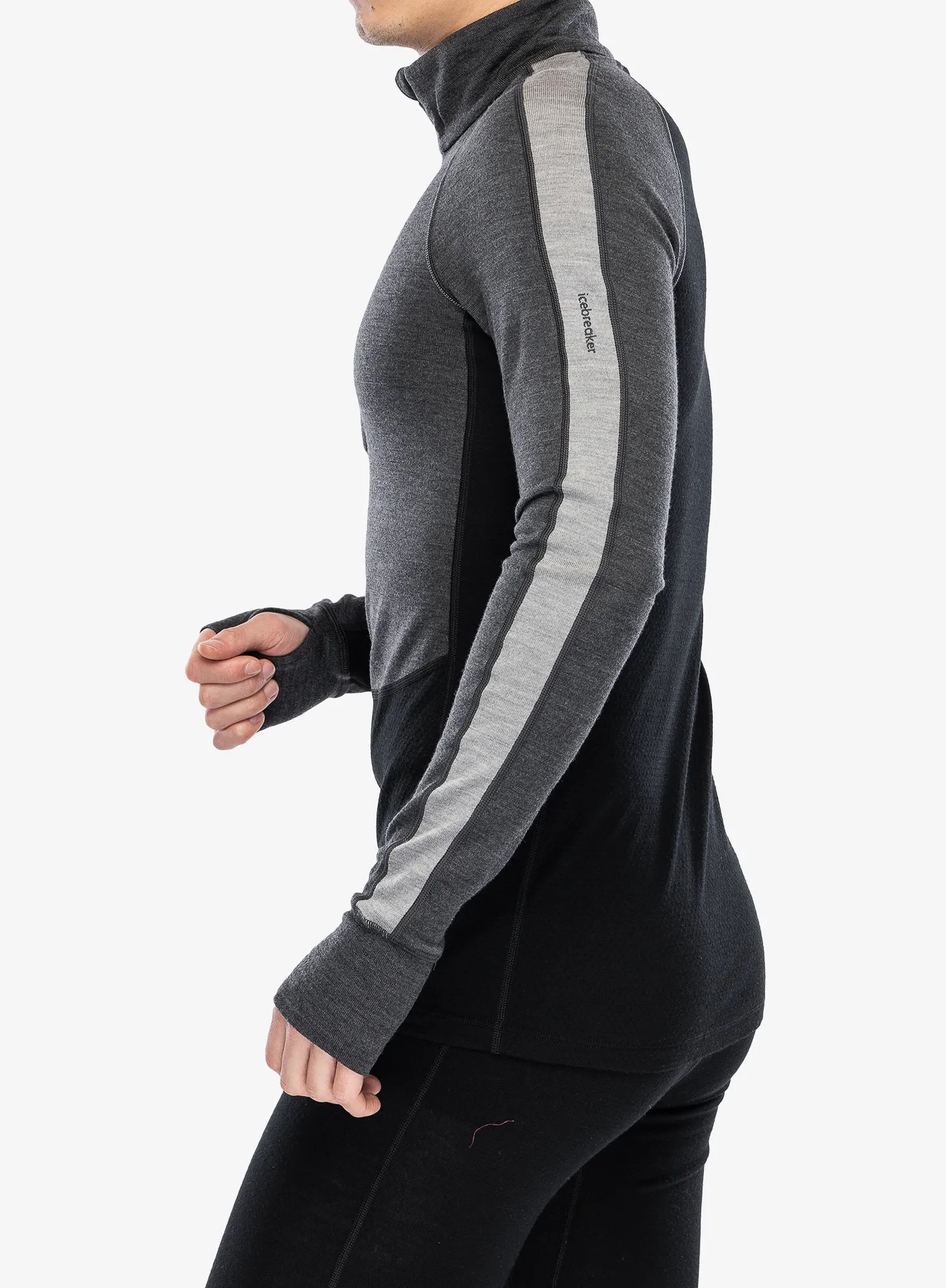 Funkční mikina Icebreaker 260 ZoneKnit LS Half Zip - jet/metro