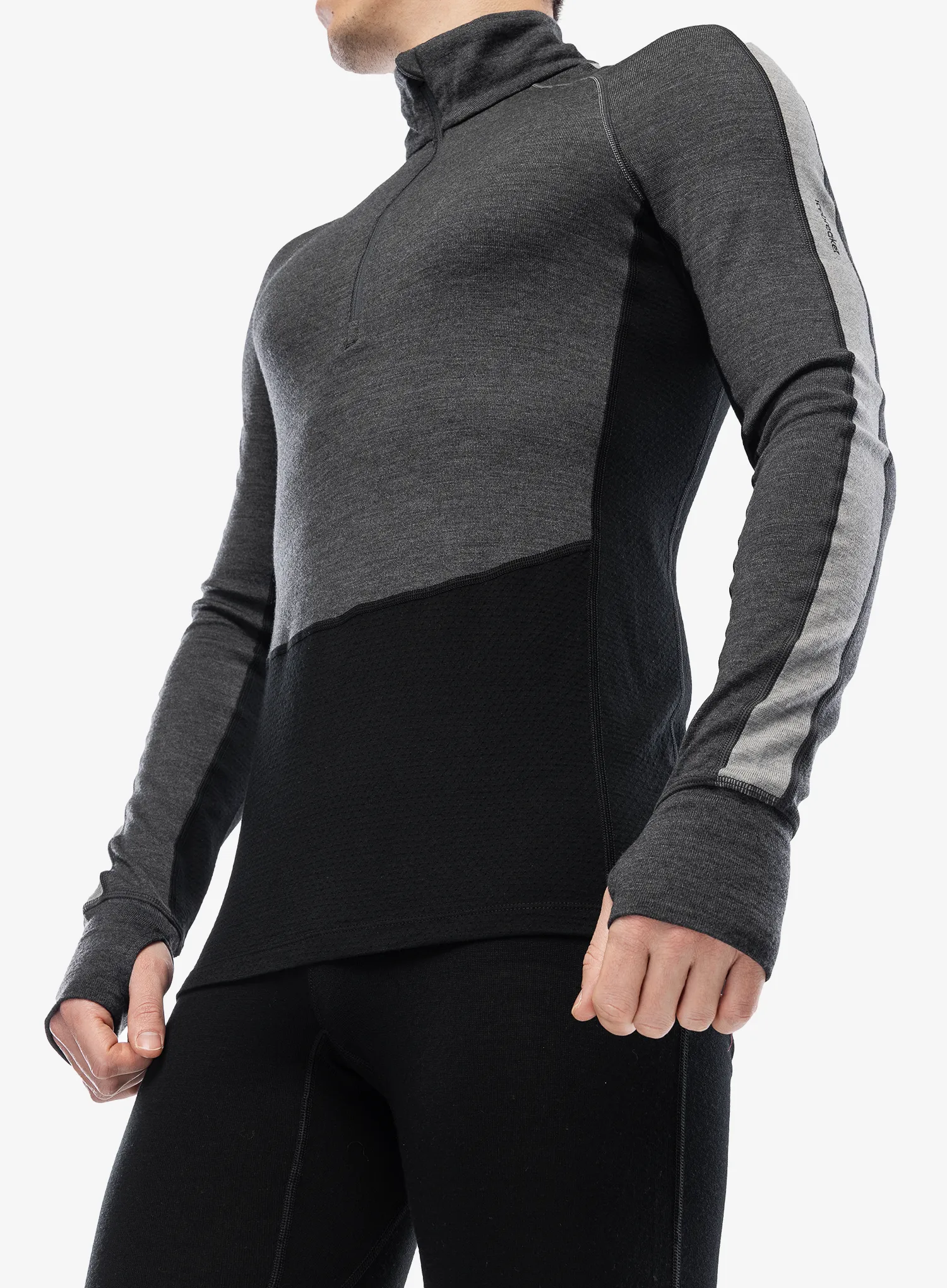 Funkční mikina Icebreaker 260 ZoneKnit LS Half Zip - jet/metro