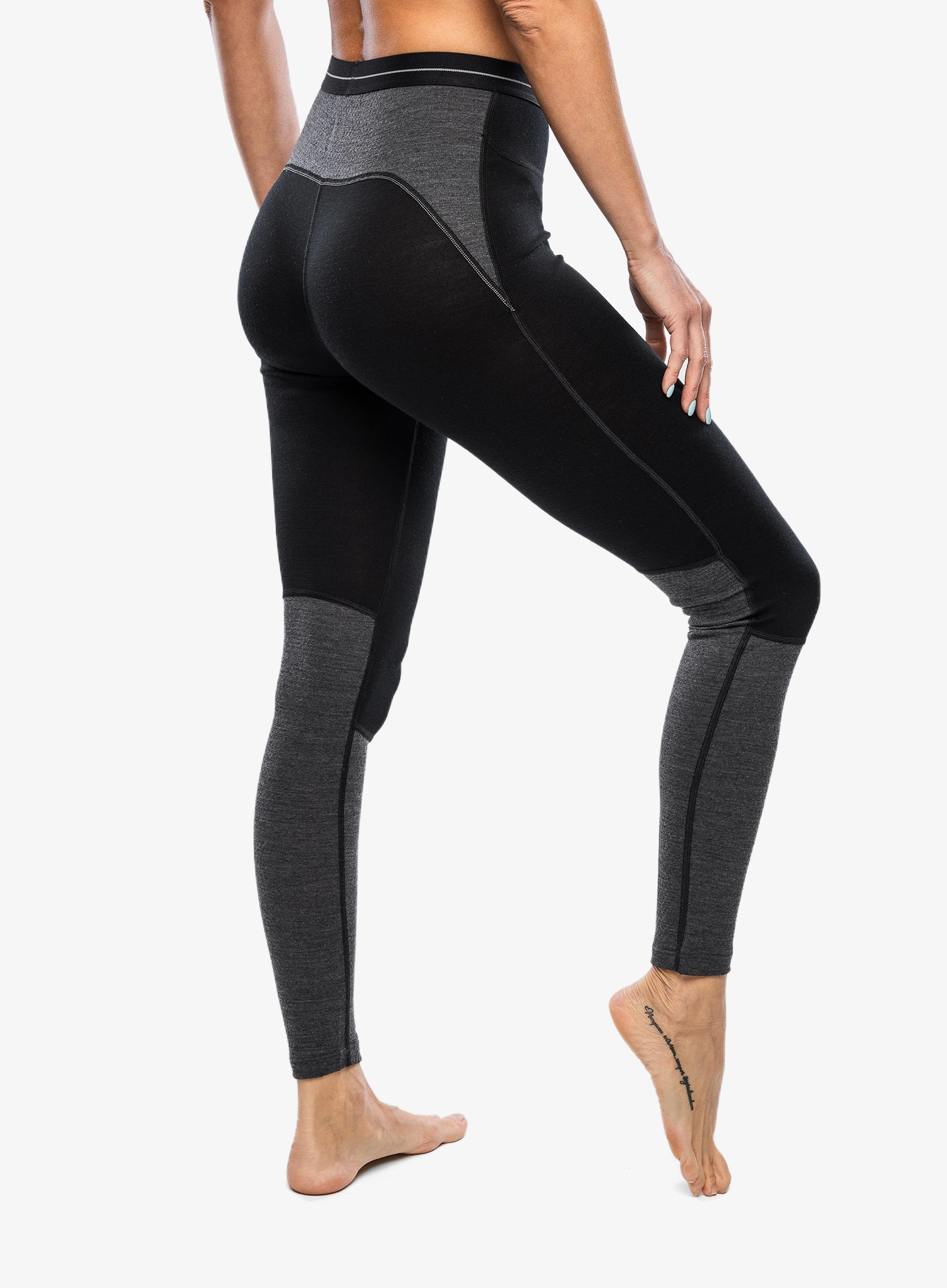 Termolegíny dámské Icebreaker 260 ZoneKnit Leggings - black/jet