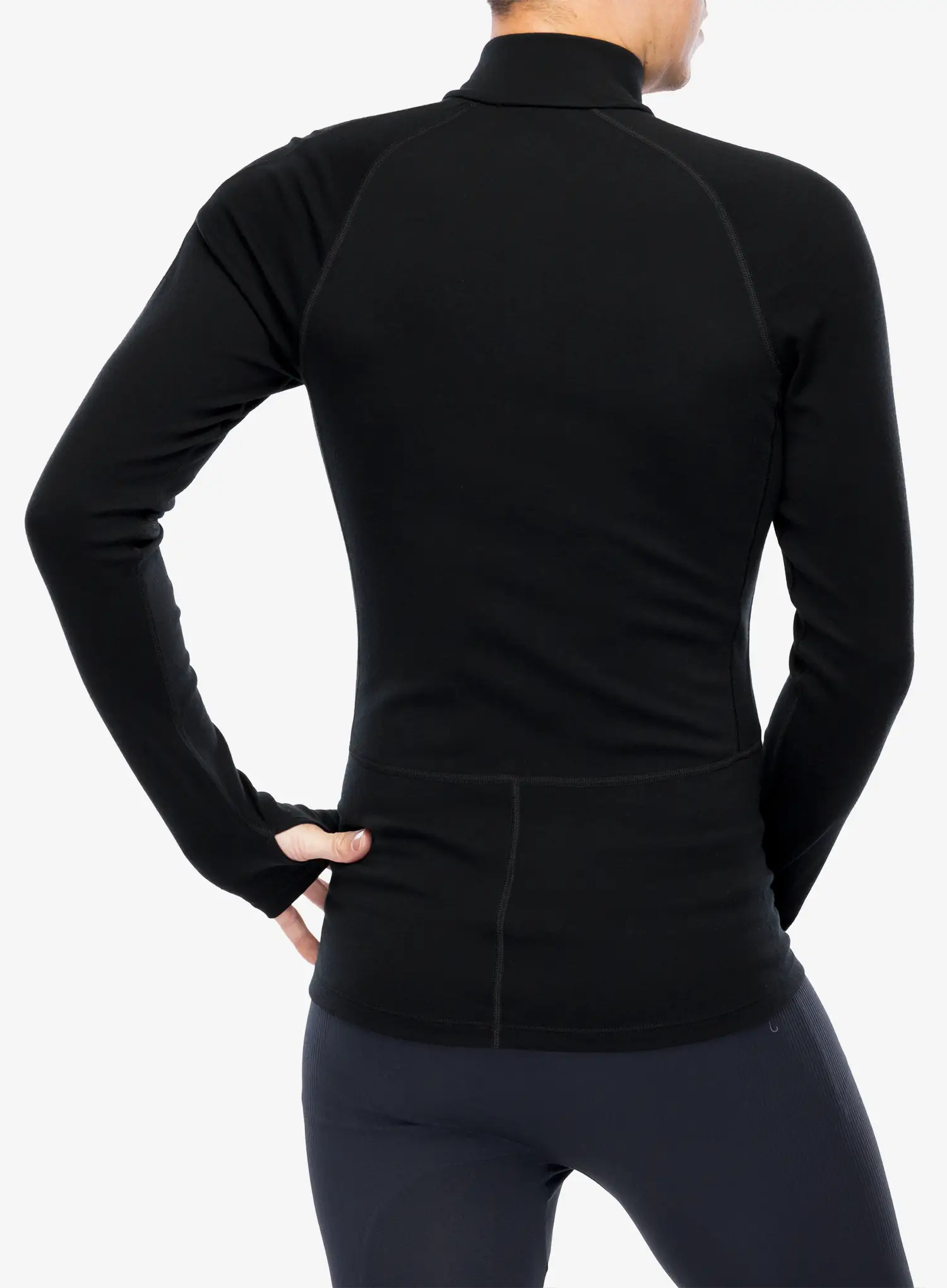 Funkční mikina Icebreaker 300 MerinoFine Polar LS Half Zip - black